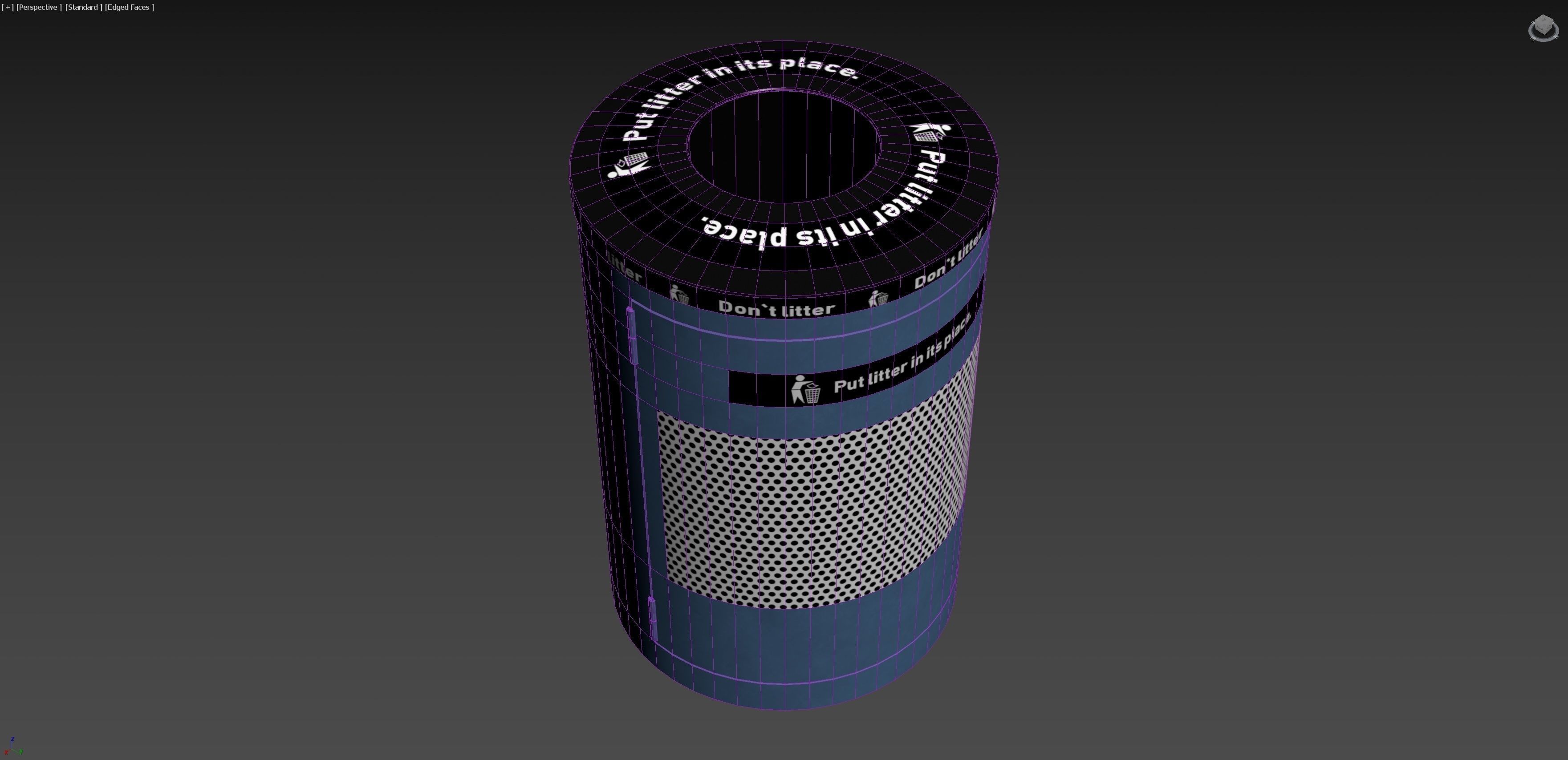 NYC Trash Bin V02 3D model_6