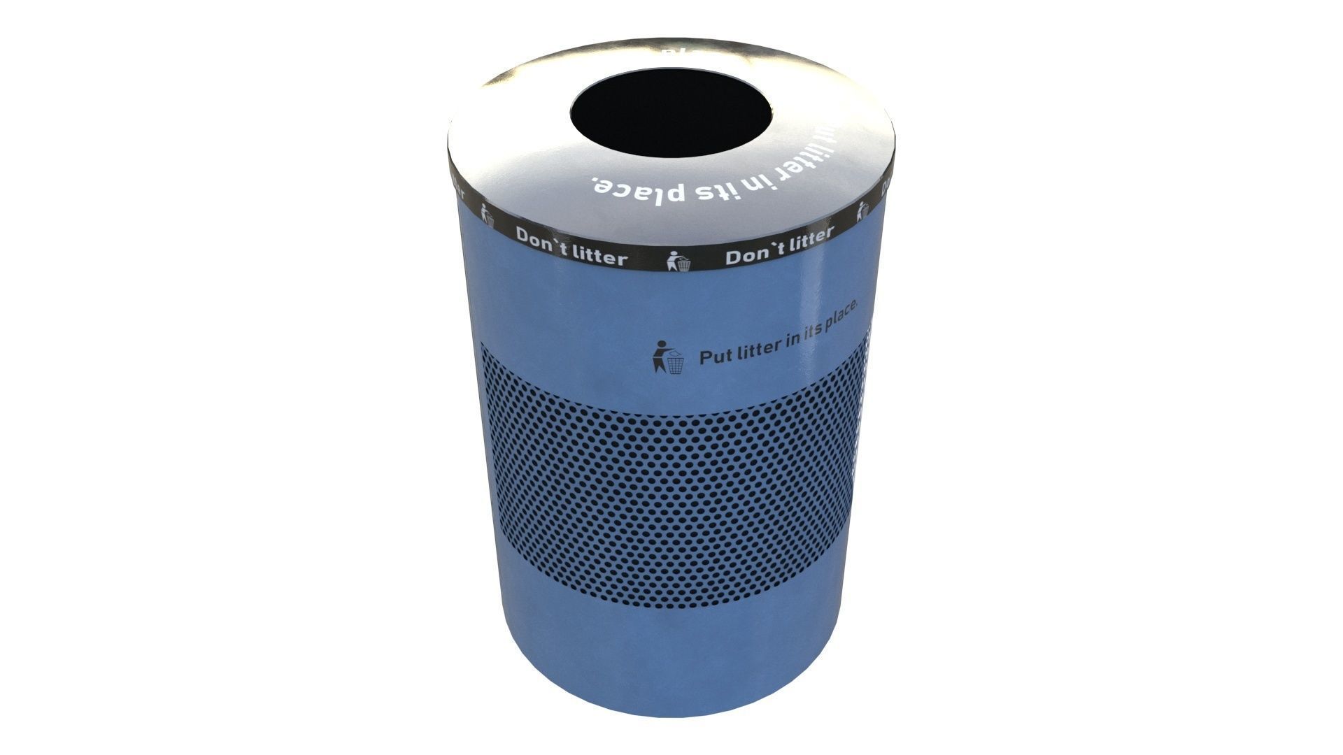 NYC Trash Bin V02 3D model_17