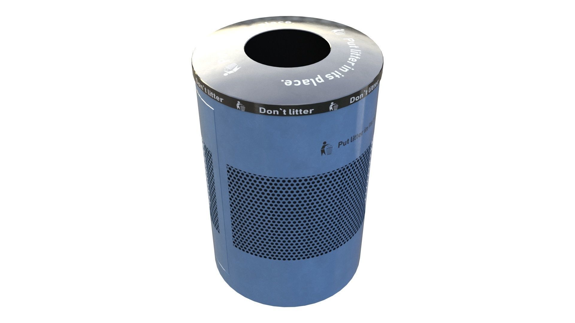NYC Trash Bin V02 3D model_15