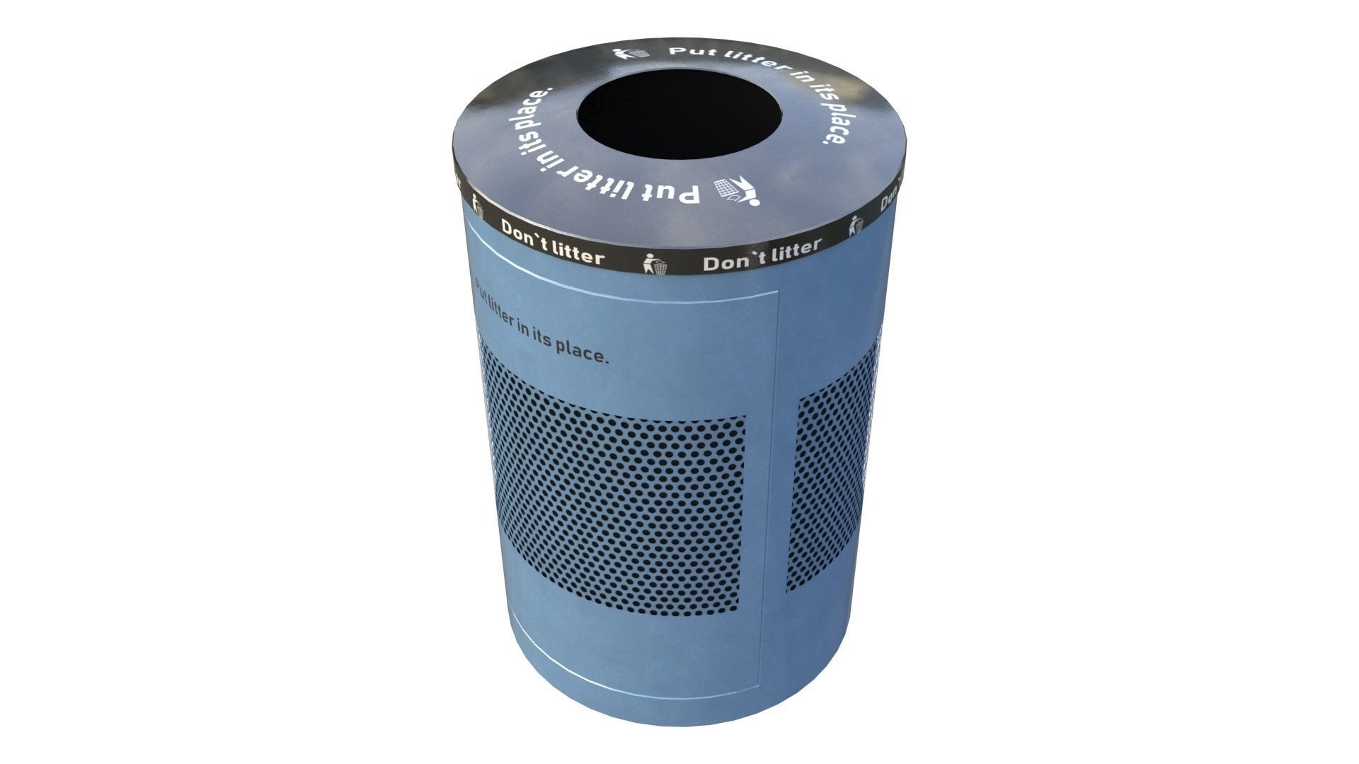 NYC Trash Bin V02 3D model_9