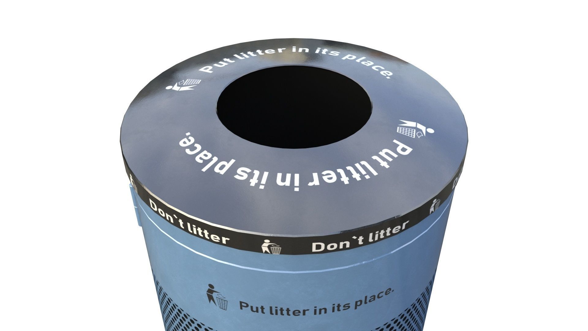 NYC Trash Bin V02 3D model_3