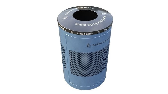 NYC Trash Bin V02 3D model