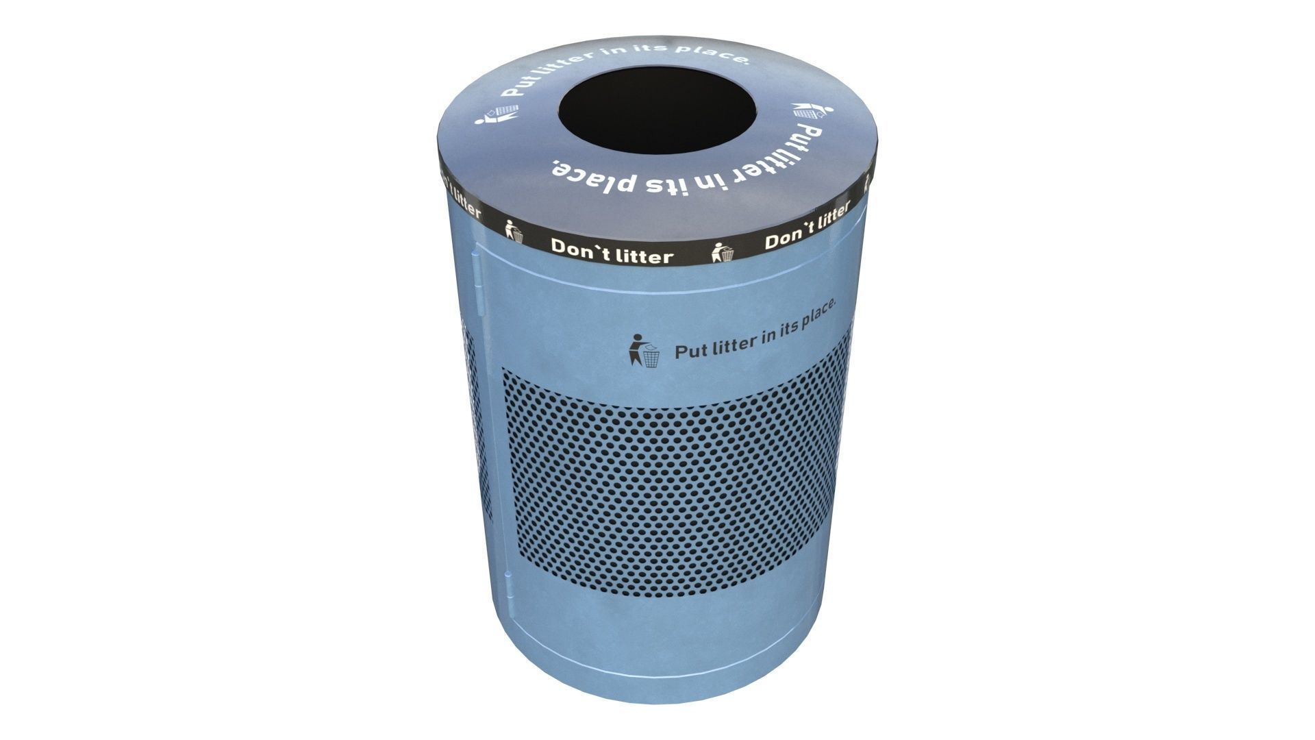 NYC Trash Bin V02 3D model_33