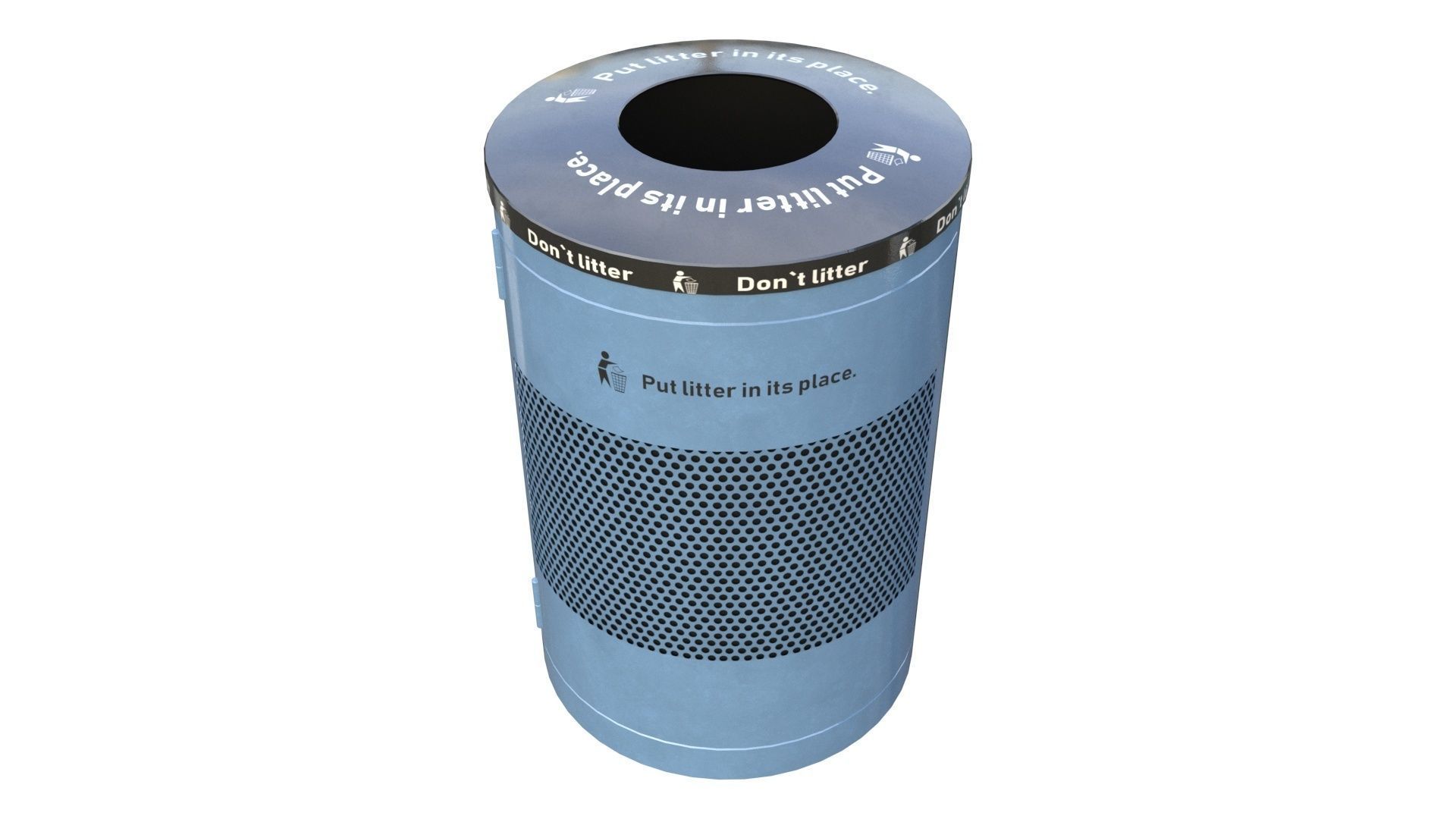NYC Trash Bin V02 3D model_35