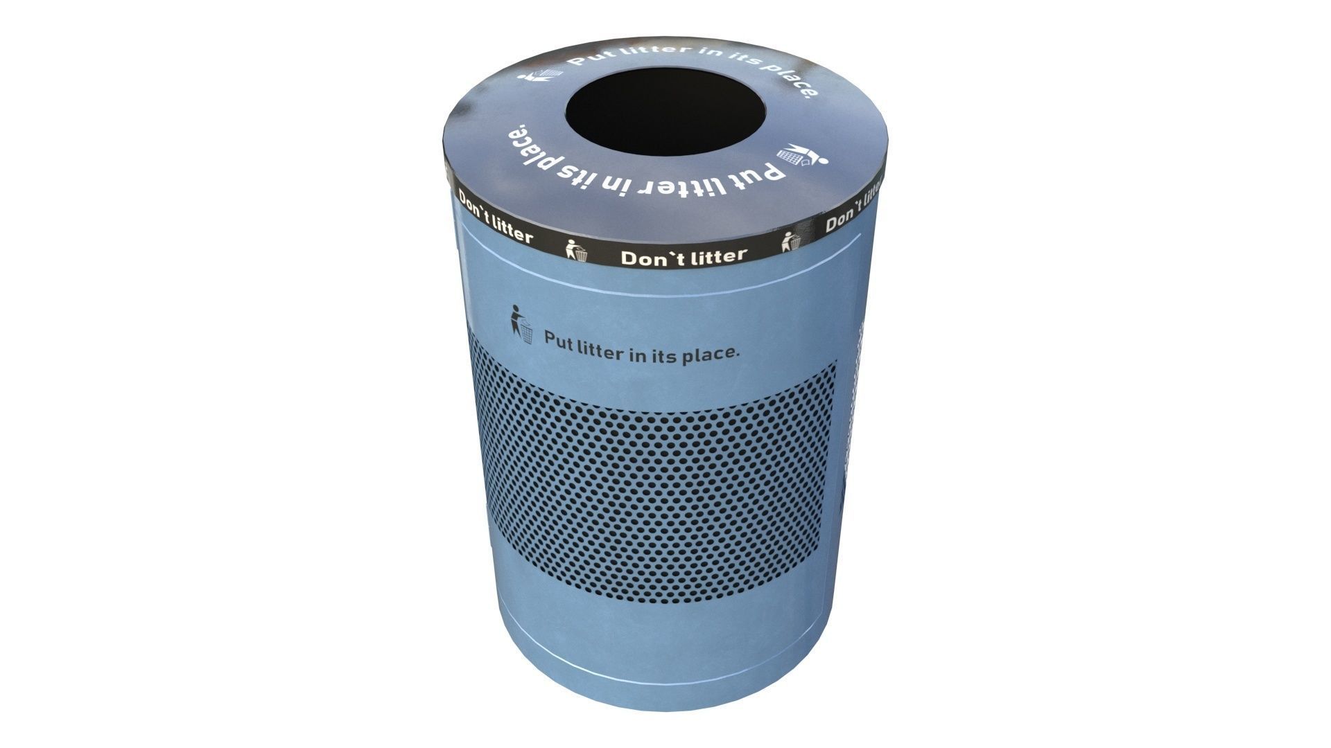 NYC Trash Bin V02 3D model_36
