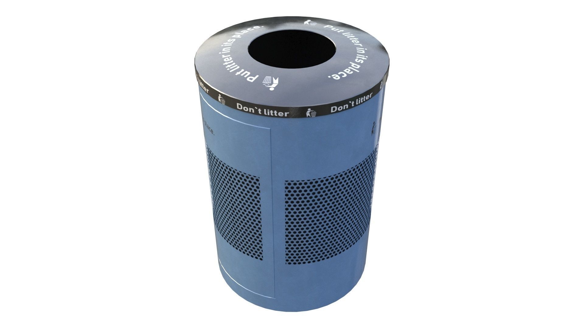 NYC Trash Bin V02 3D model_12
