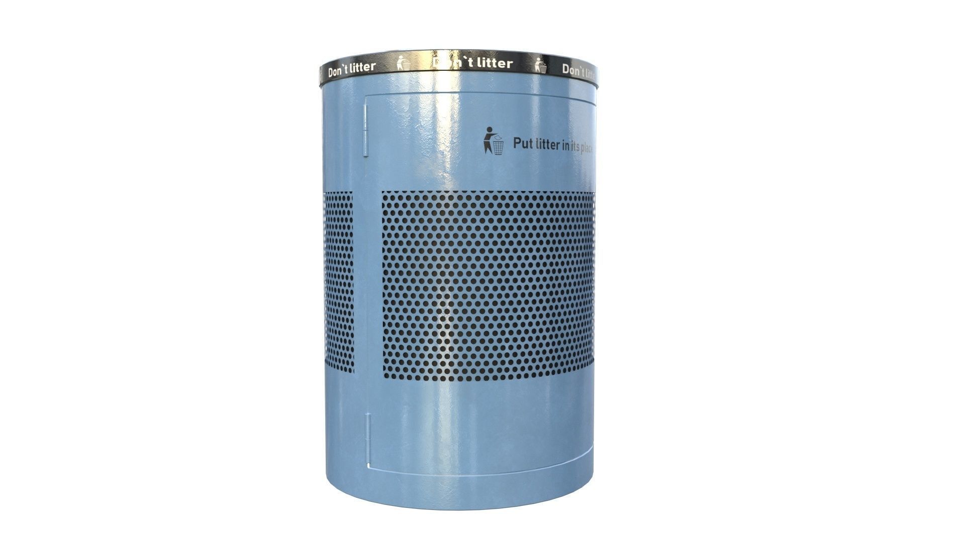 NYC Trash Bin V02 3D model_4