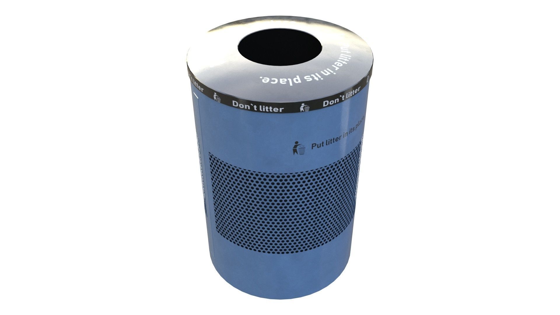 NYC Trash Bin V02 3D model_16