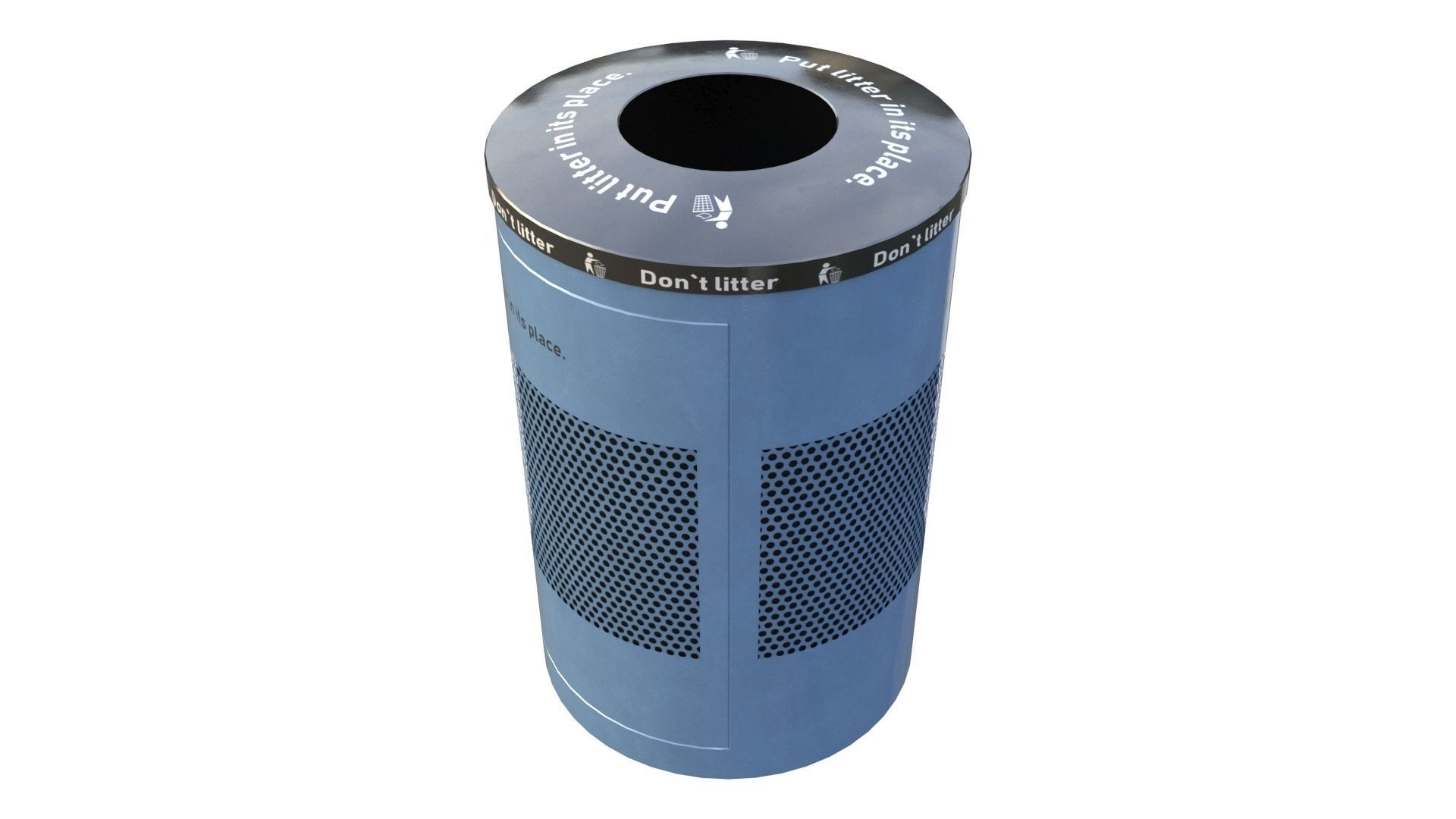 NYC Trash Bin V02 3D model_11
