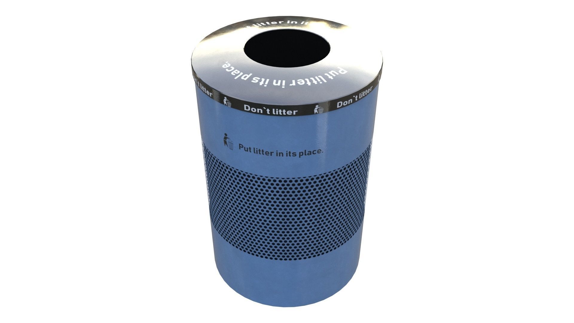 NYC Trash Bin V02 3D model_20