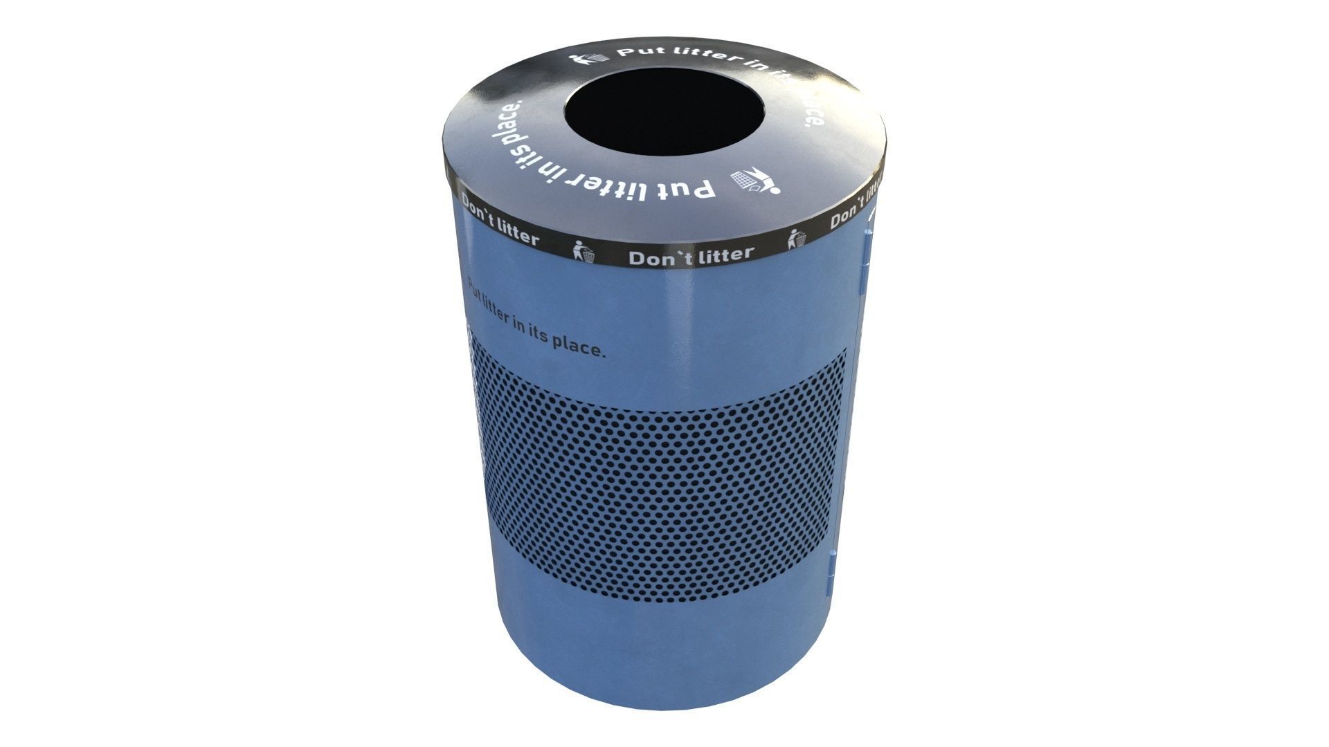 NYC Trash Bin V02 3D model_23