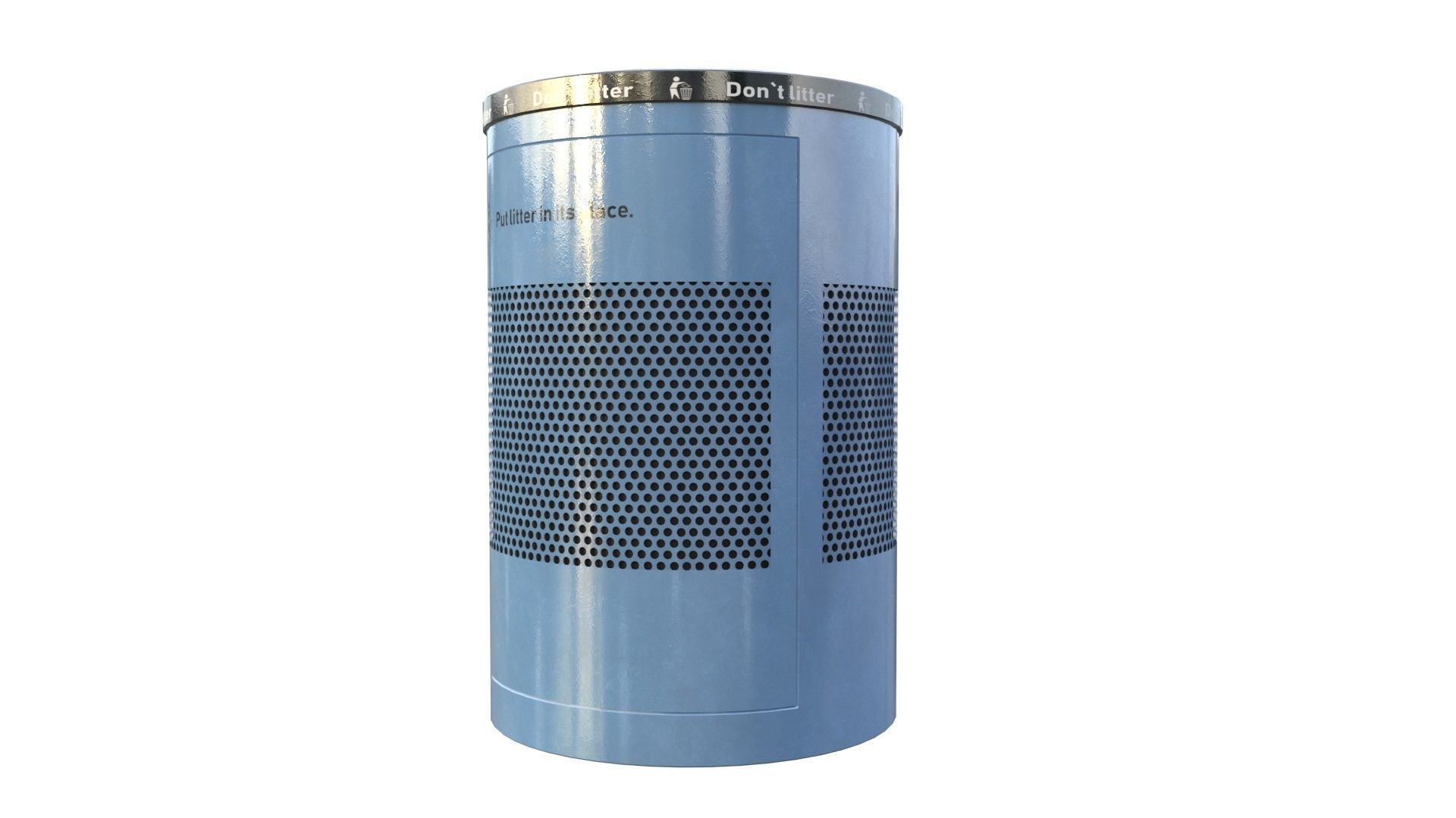 NYC Trash Bin V02 3D model_5