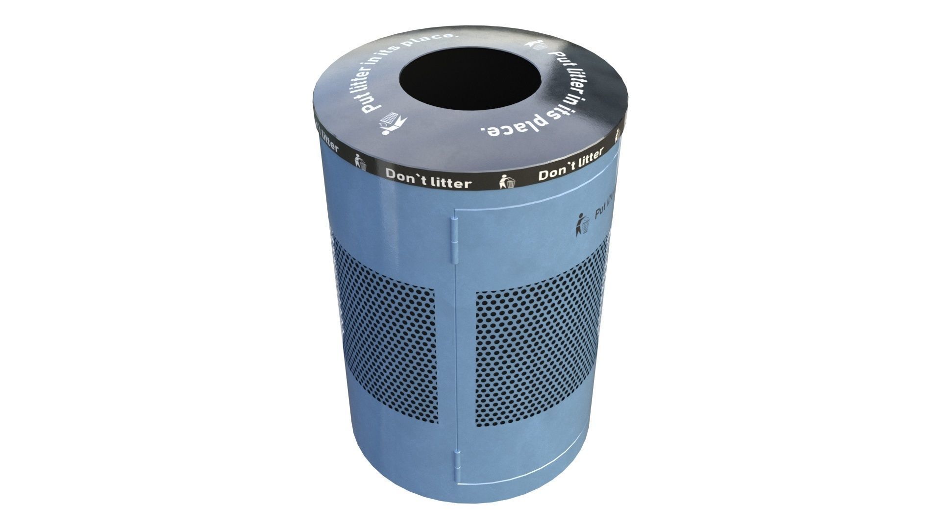 NYC Trash Bin V02 3D model_29