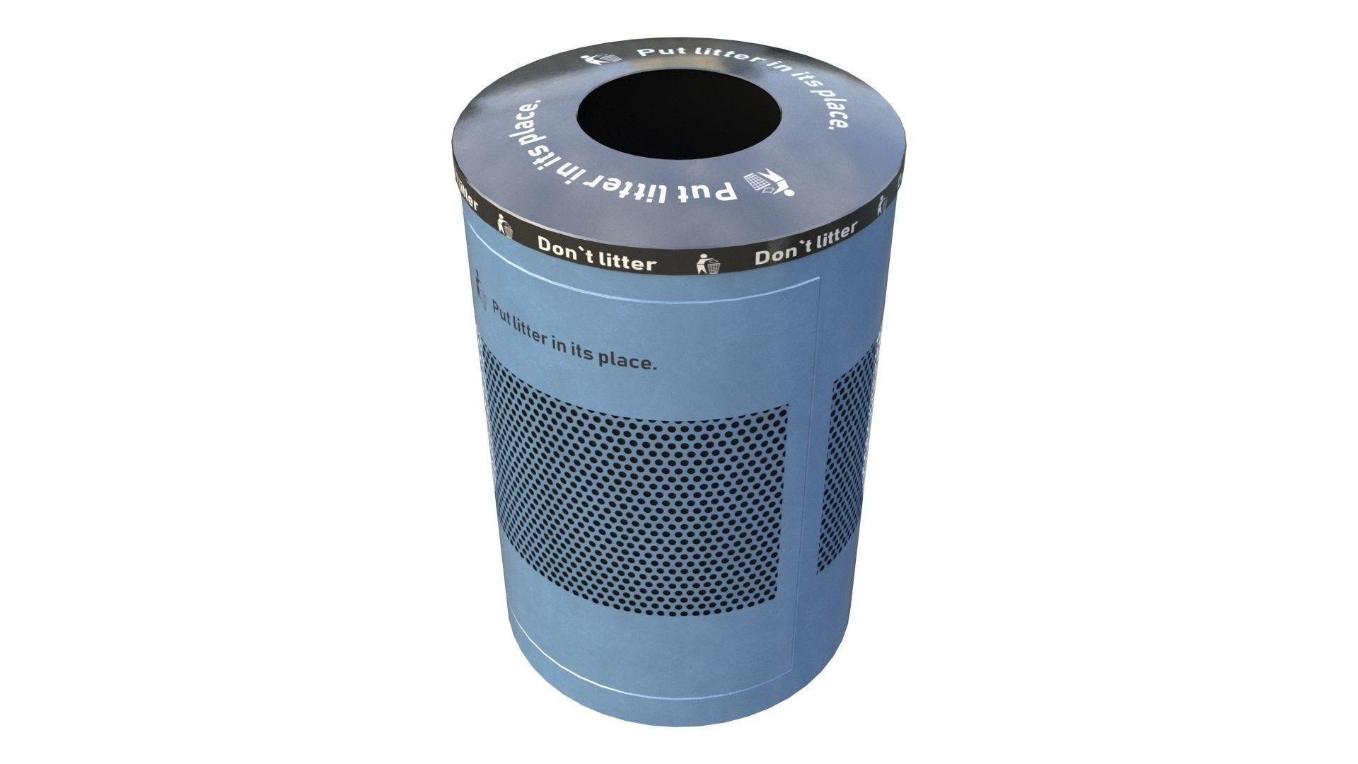 NYC Trash Bin V02 3D model_8