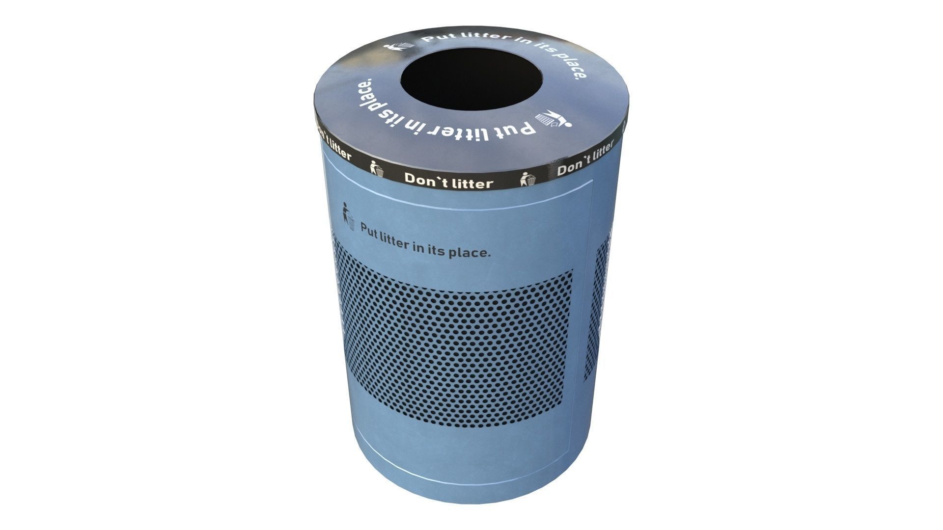 NYC Trash Bin V02 3D model_37