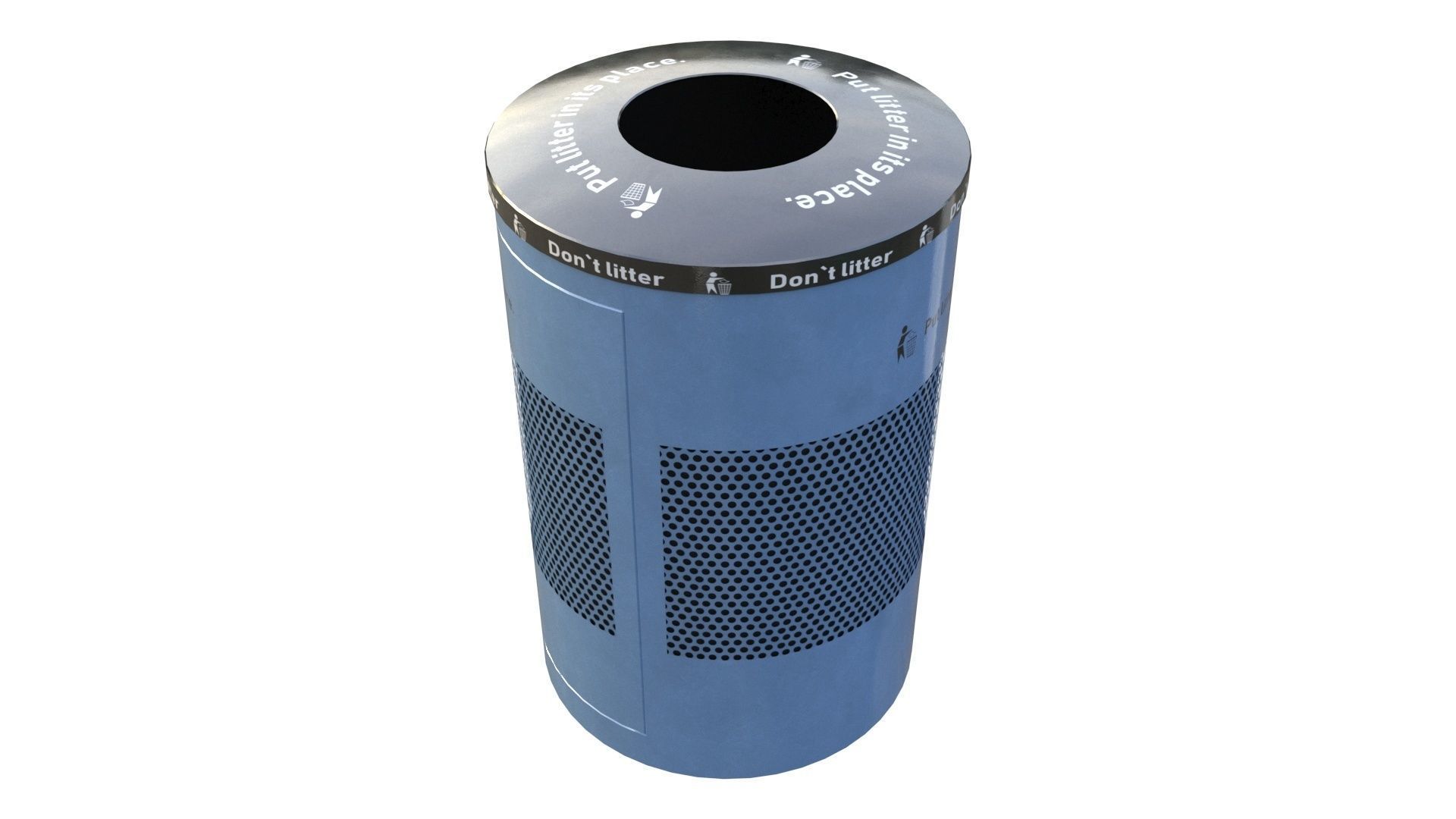NYC Trash Bin V02 3D model_13