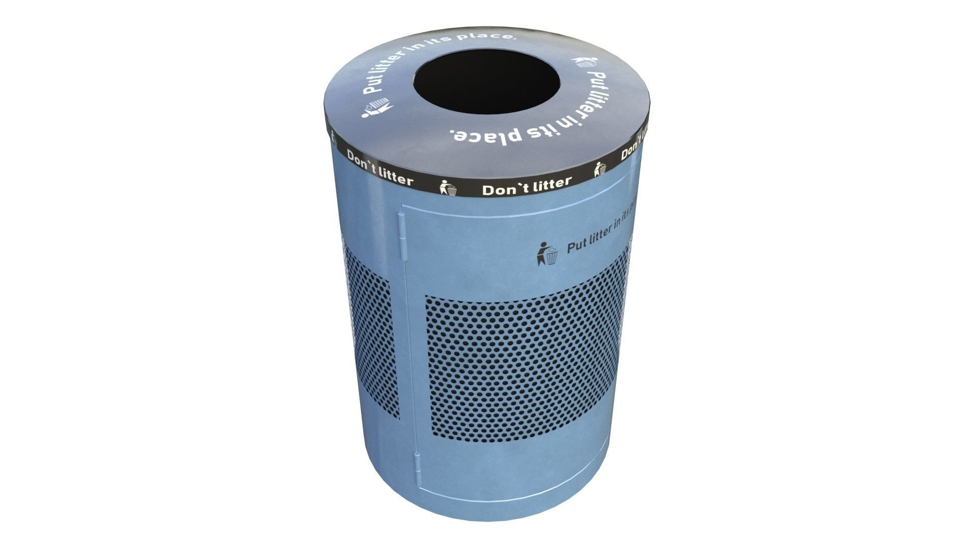 NYC Trash Bin V02 3D model_31