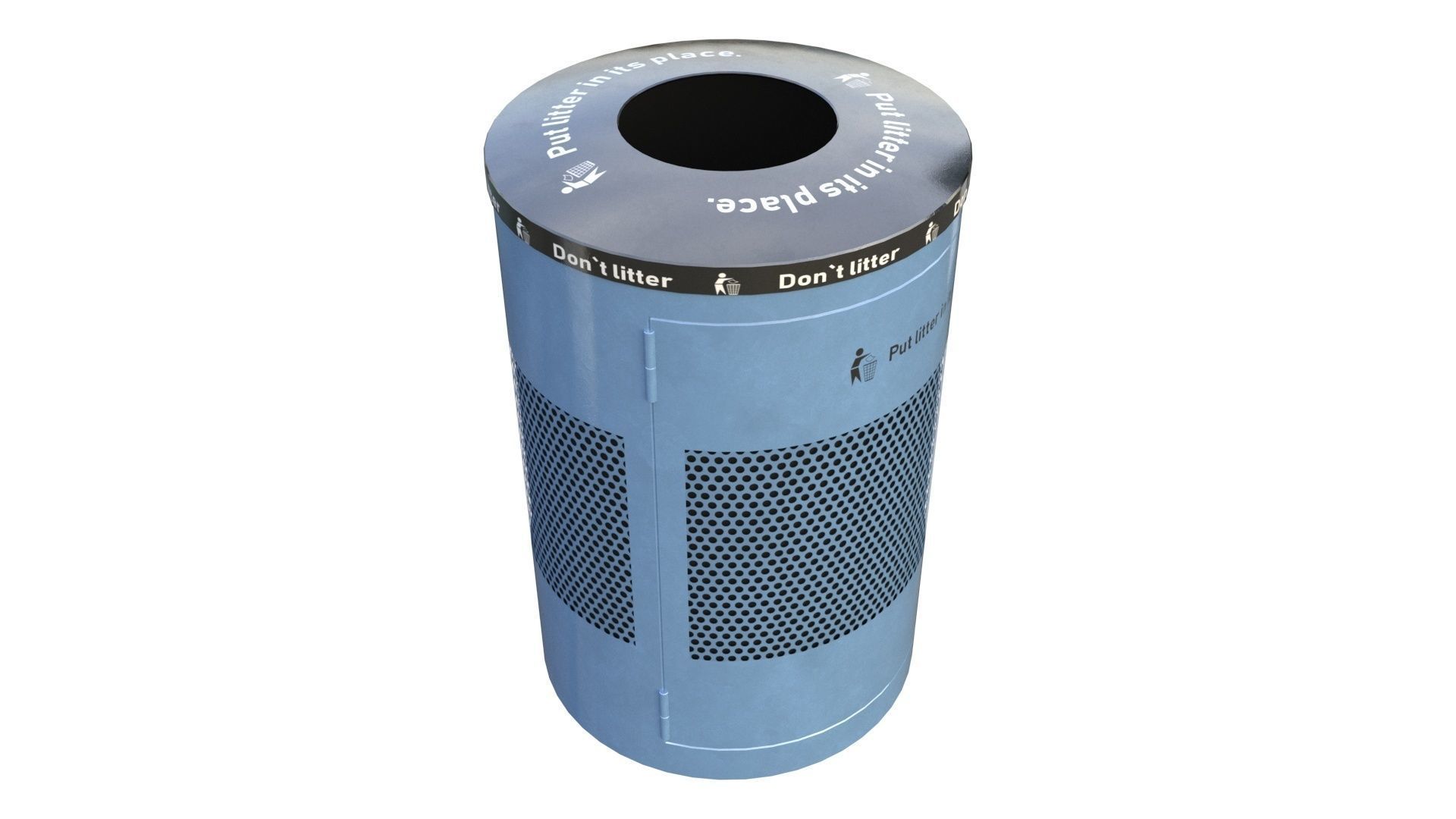 NYC Trash Bin V02 3D model_30