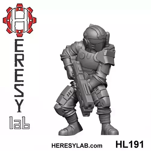 HL191 - Greater God Militia 1  3D print model