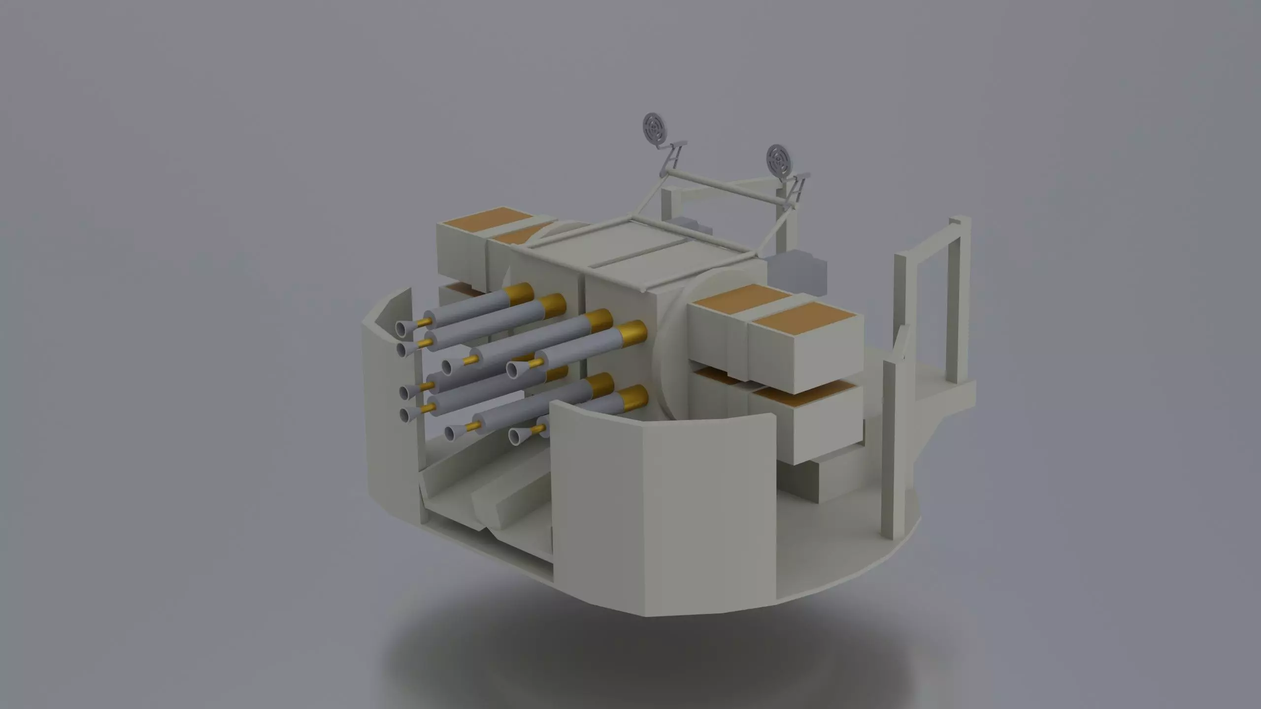 QF 2-pounder Mark VIII Free 3D model