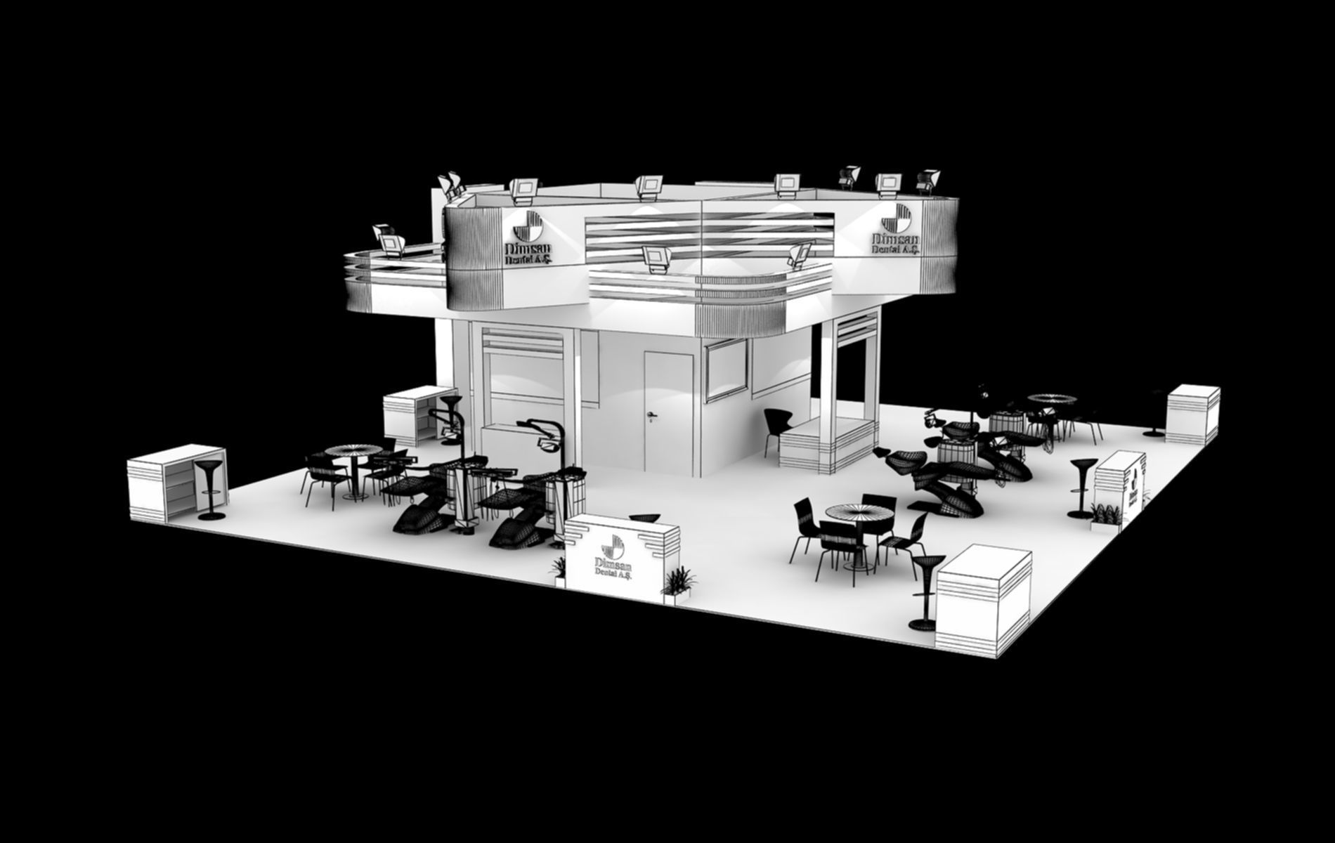 Dimsan Size 13 m x 14 m Height 450 cm 3D model_8