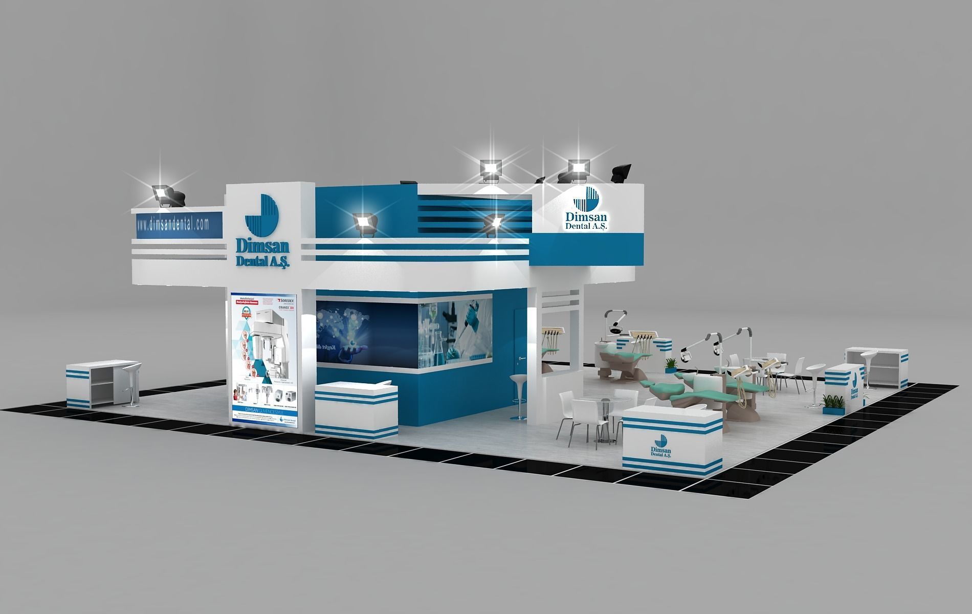 Dimsan Size 13 m x 14 m Height 450 cm 3D model_3