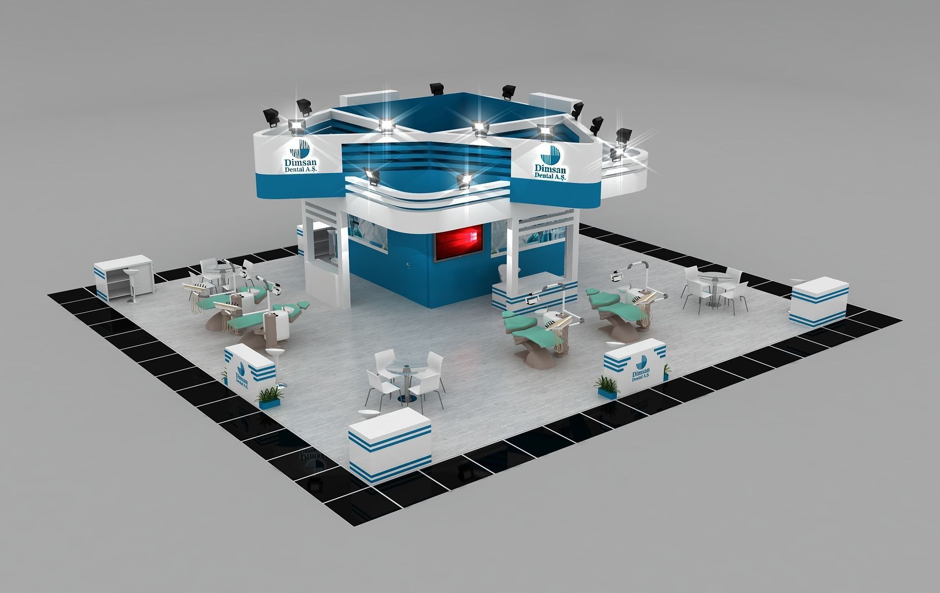 Dimsan Size 13 m x 14 m Height 450 cm 3D model_4