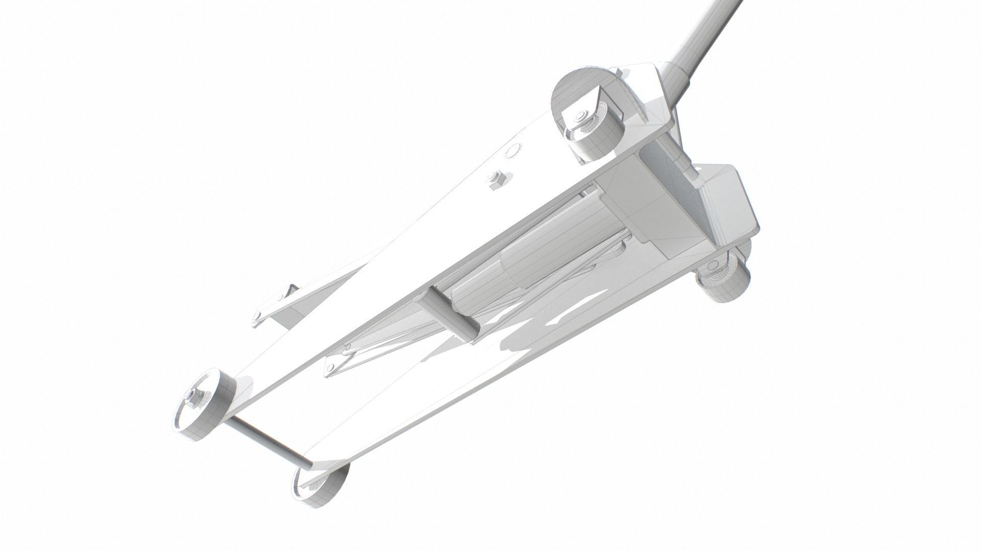 Car Jack Low-poly 3D model_7