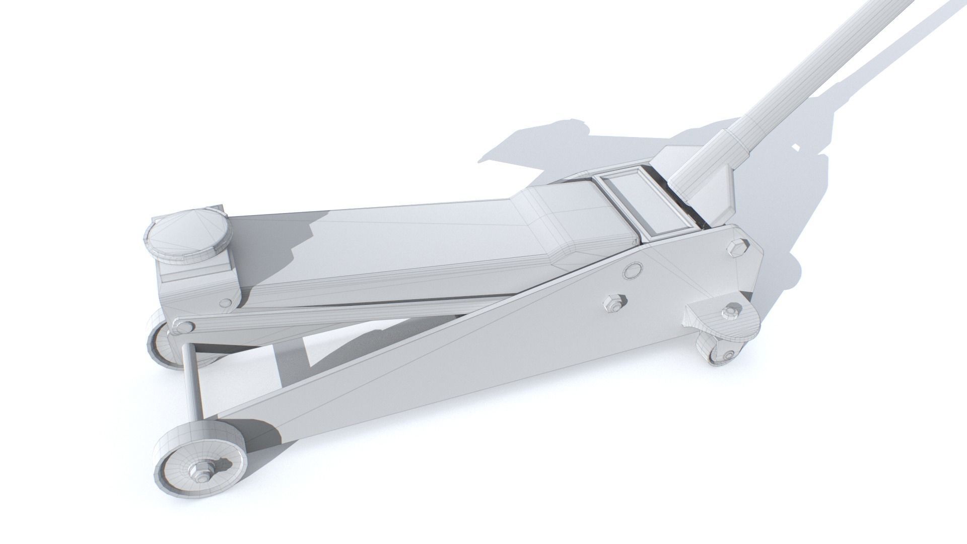 Car Jack Low-poly 3D model_6