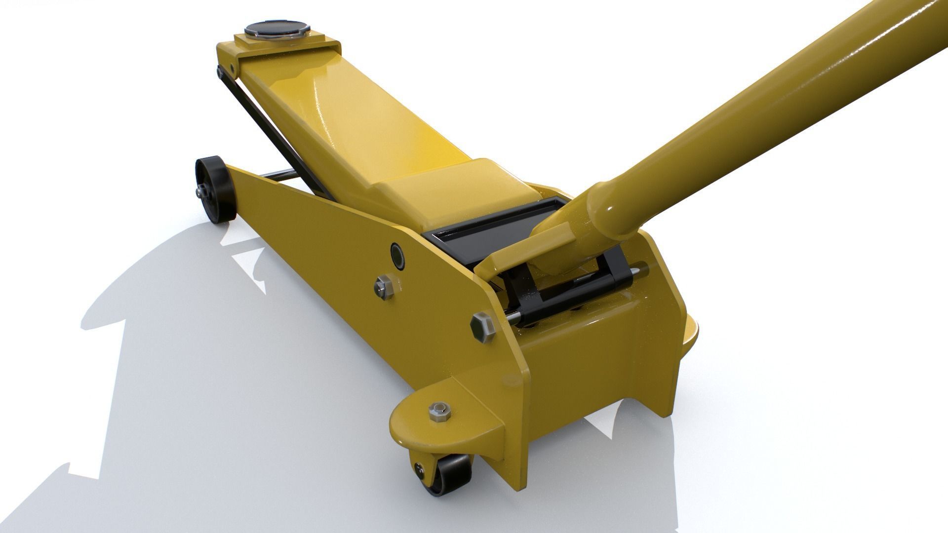 Car Jack Low-poly 3D model_2