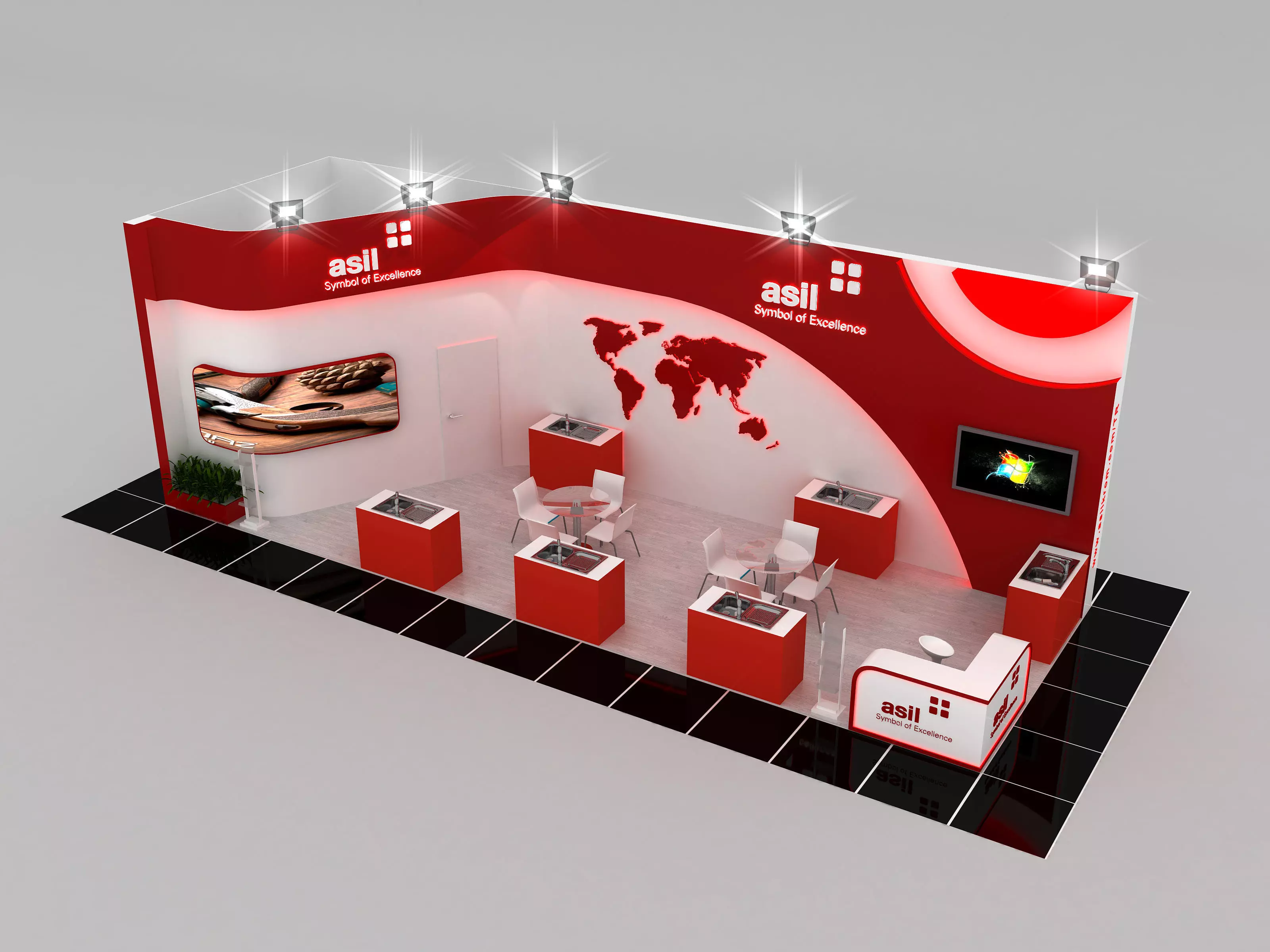 ASL-2 Size 14 m x 4 m Height 410 cm 3D model