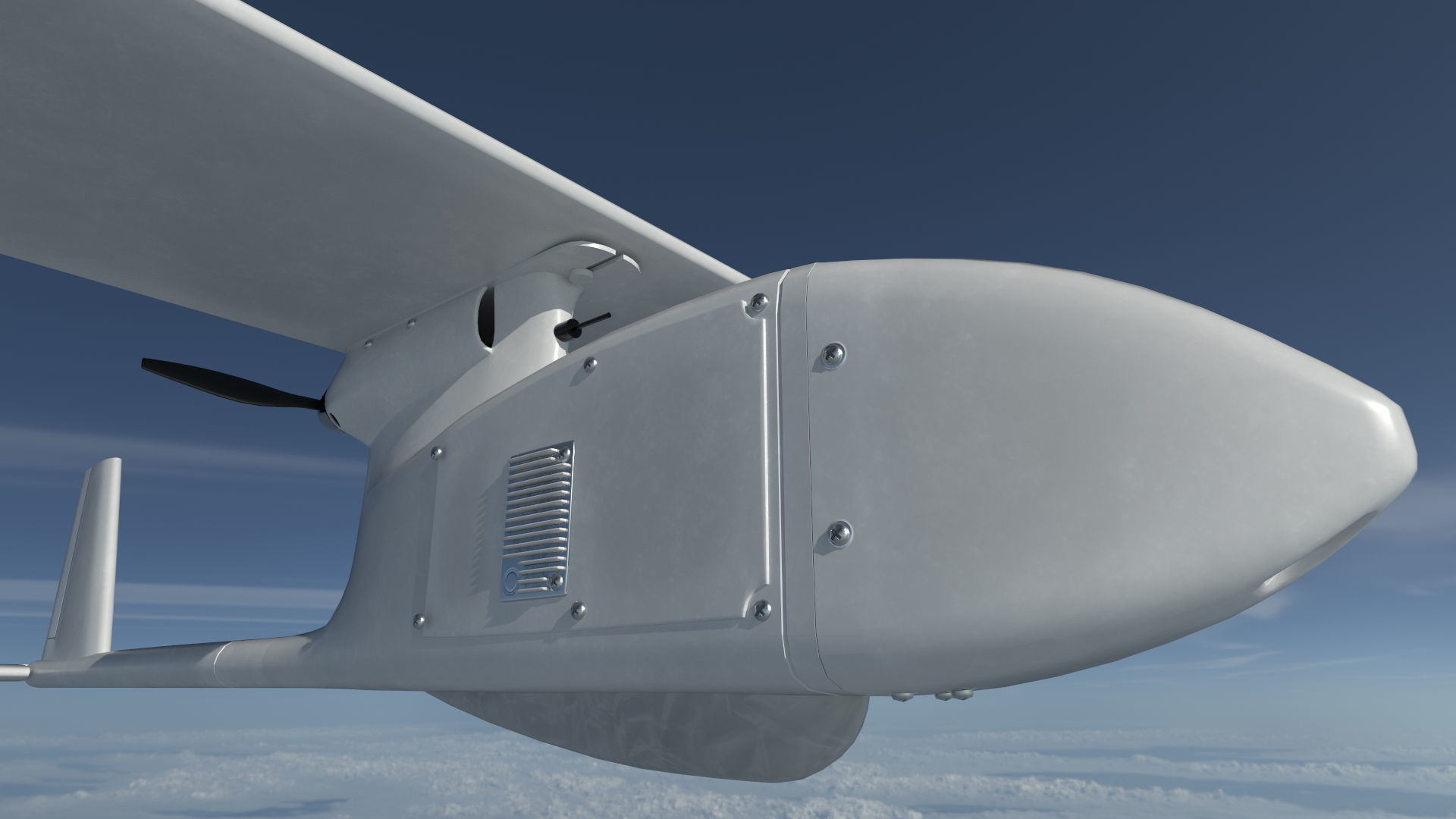 AeroVironment RQ-11 Raven  Low-poly 3D model_3