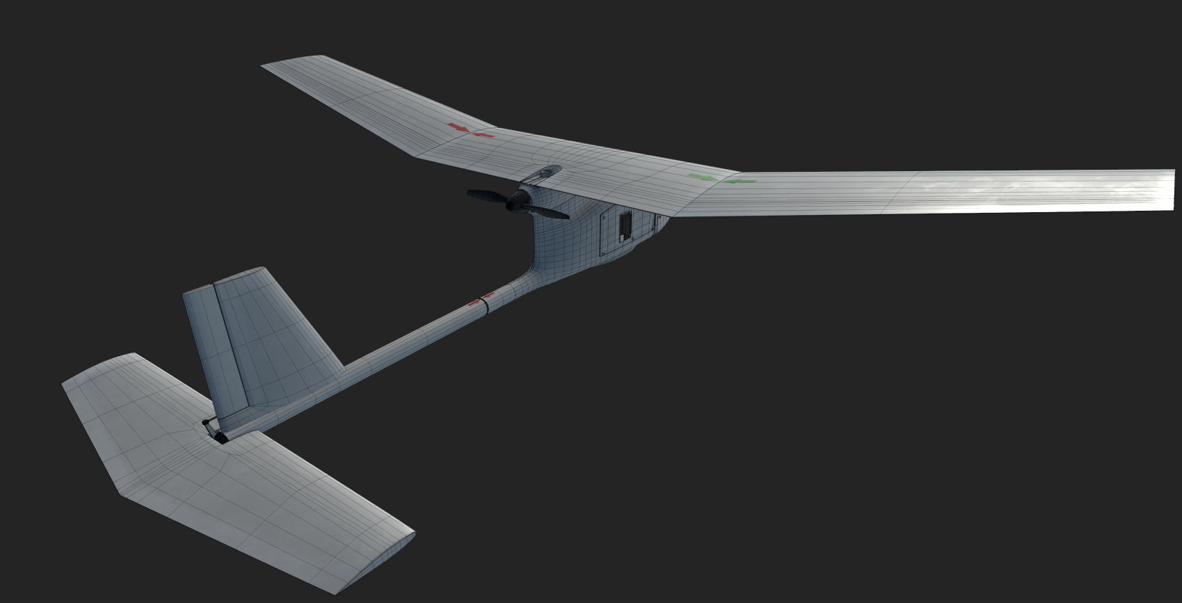 AeroVironment RQ-11 Raven  Low-poly 3D model_22