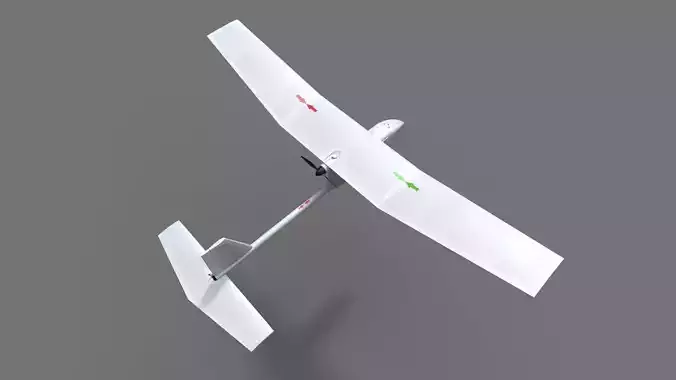 AeroVironment RQ-11 Raven  Low-poly 3D model