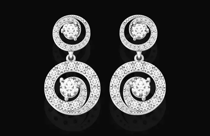 geometric diamonds earrings 