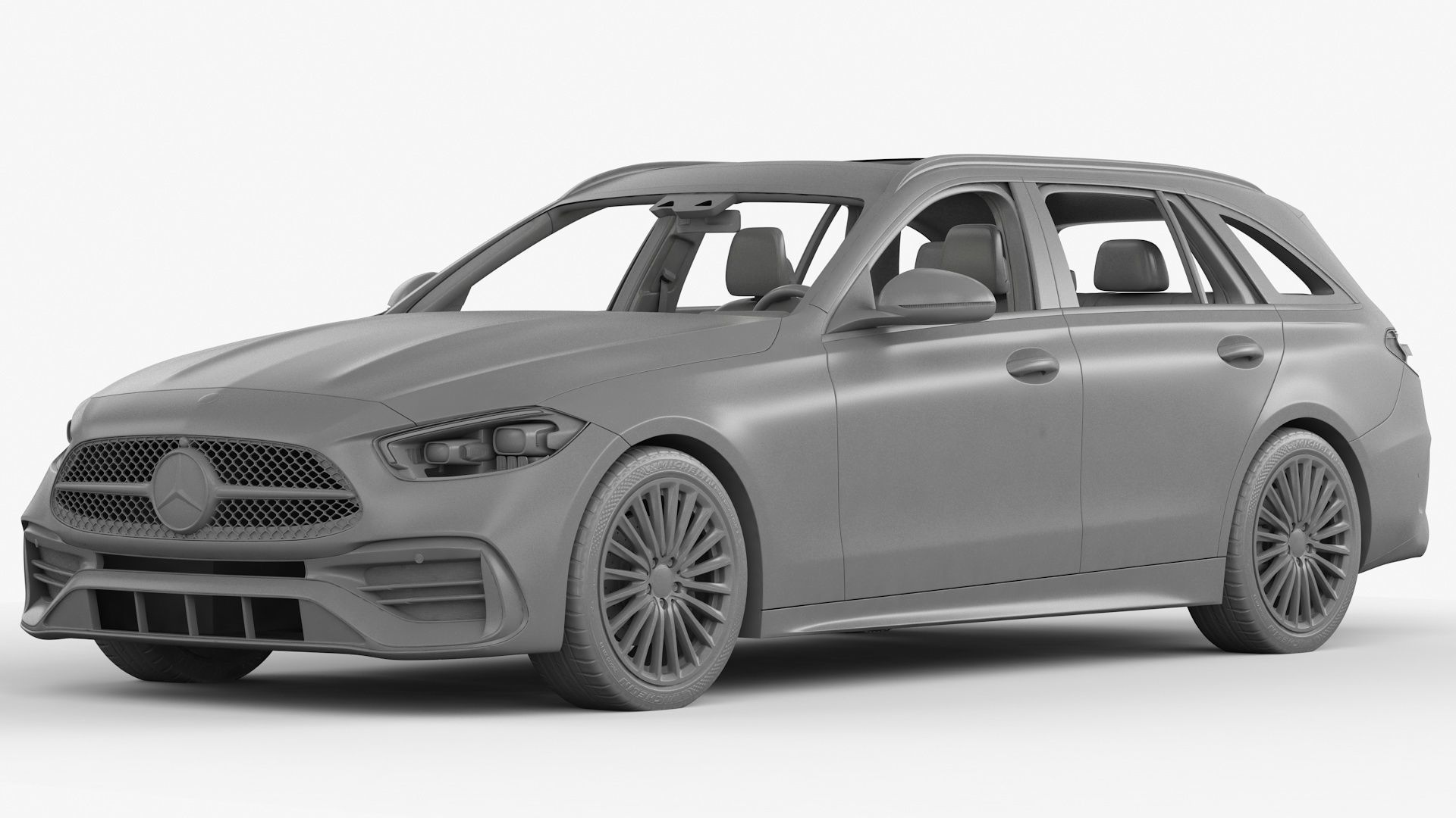 Mercedes-Benz C-Class Estate 2022 3D model_14