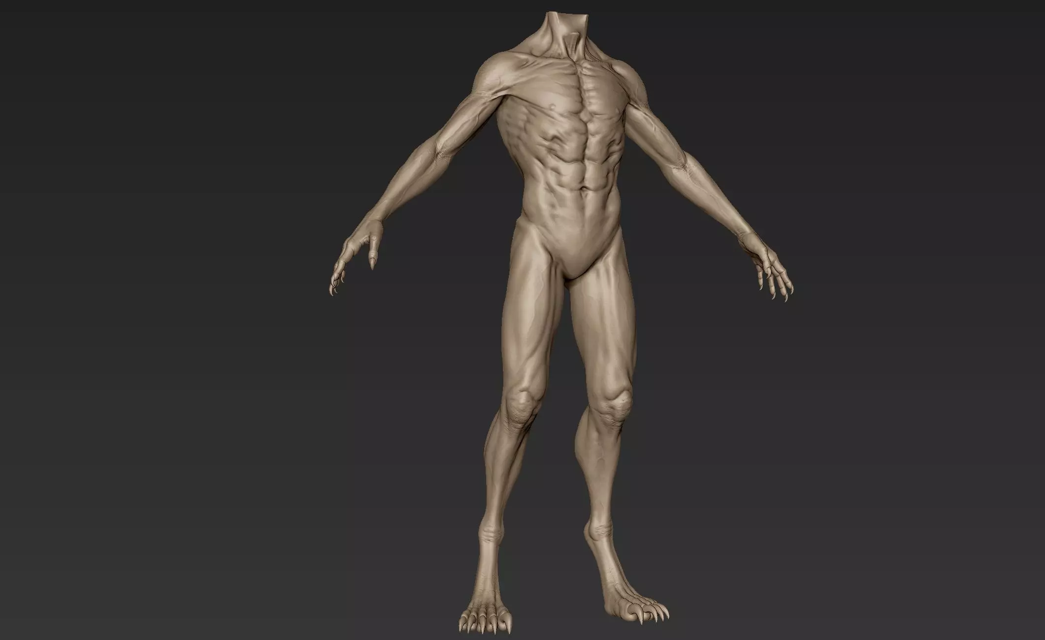 Creature Body Sculpt 1 3D model_0