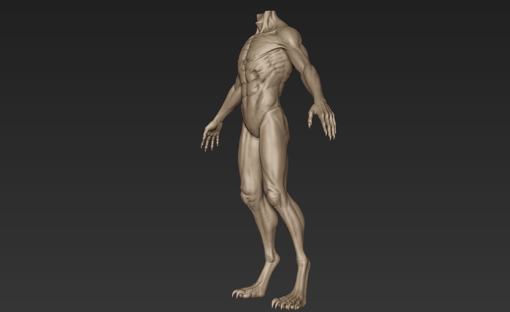Creature Body Sculpt 1 3D model_3