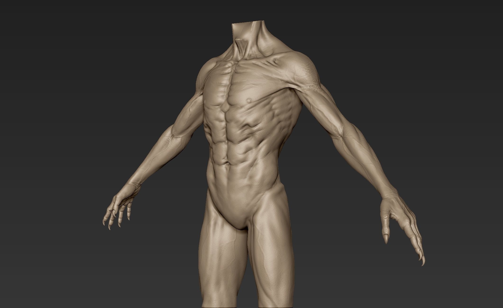 Creature Body Sculpt 1 3D model_9