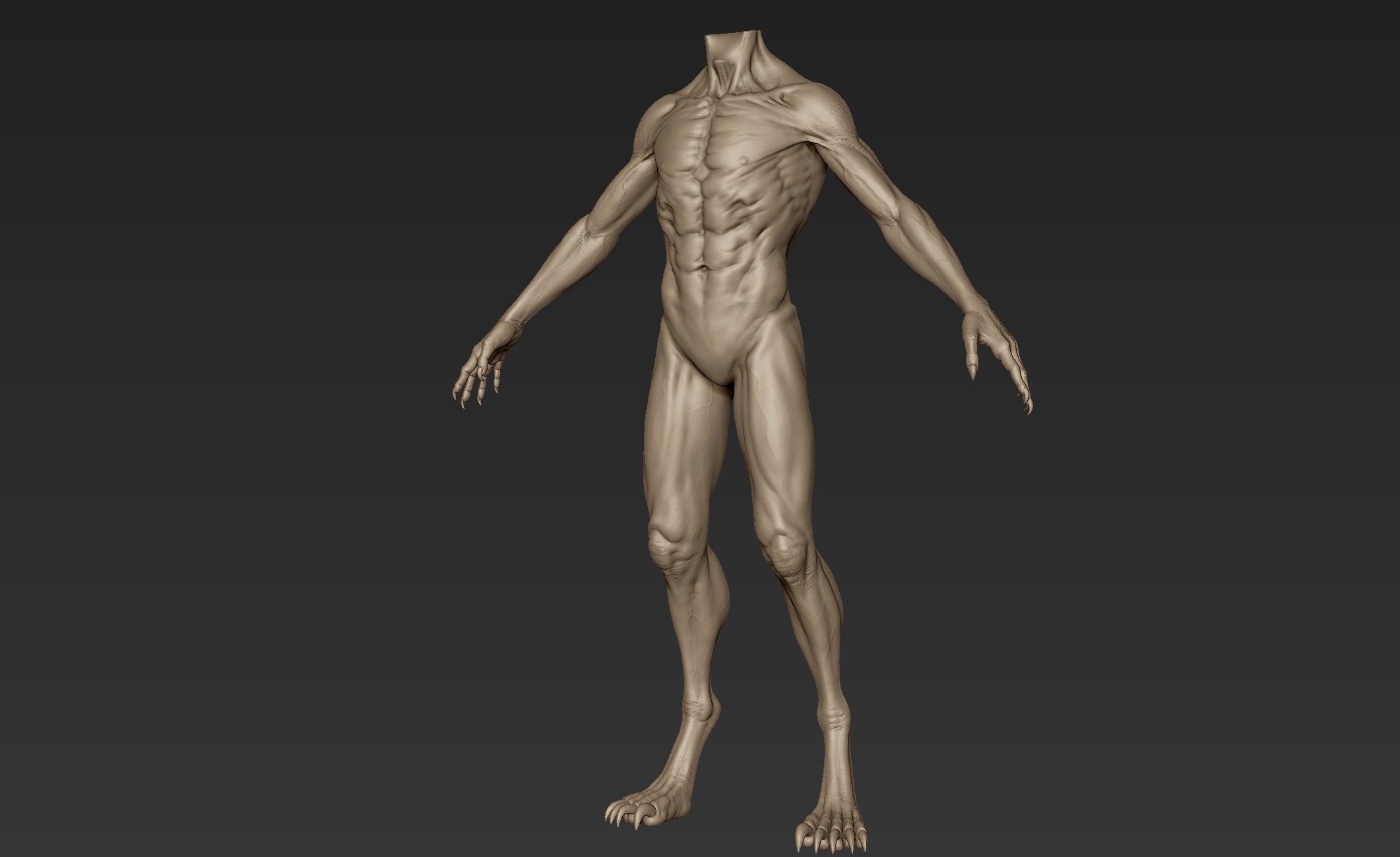 Creature Body Sculpt 1 3D model_2