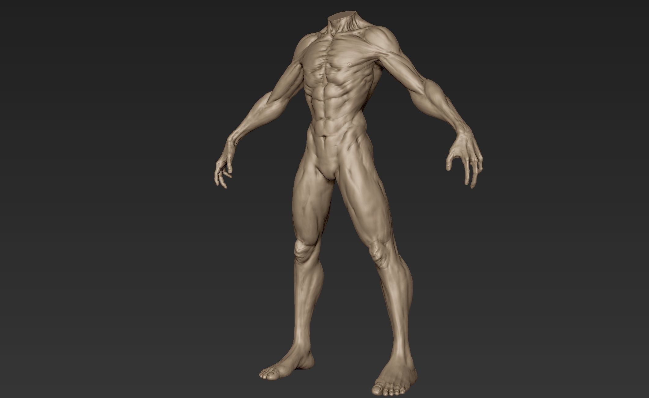 Creature Body Sculpt 3 3D model_3