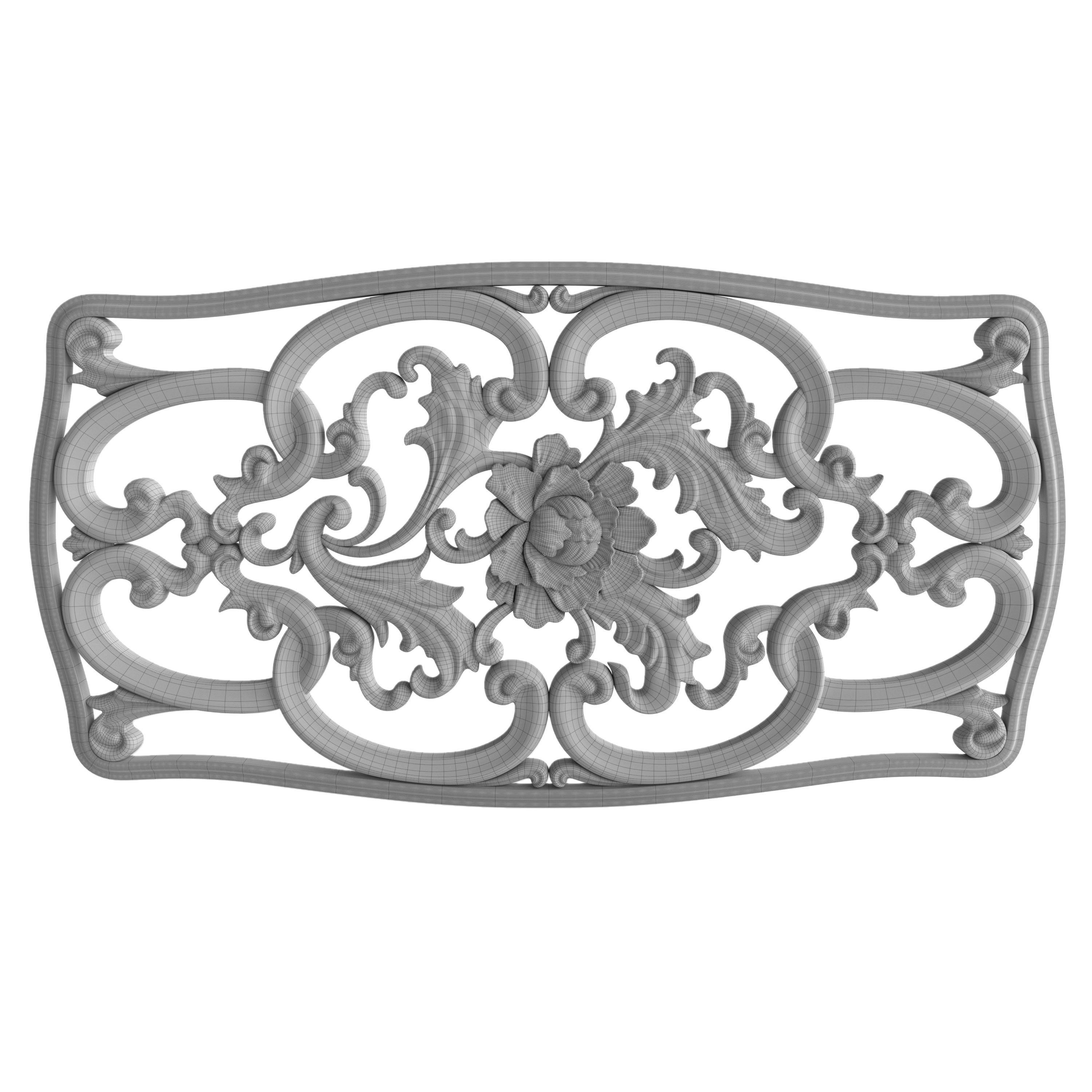 Decorative panel 9 3D model_4