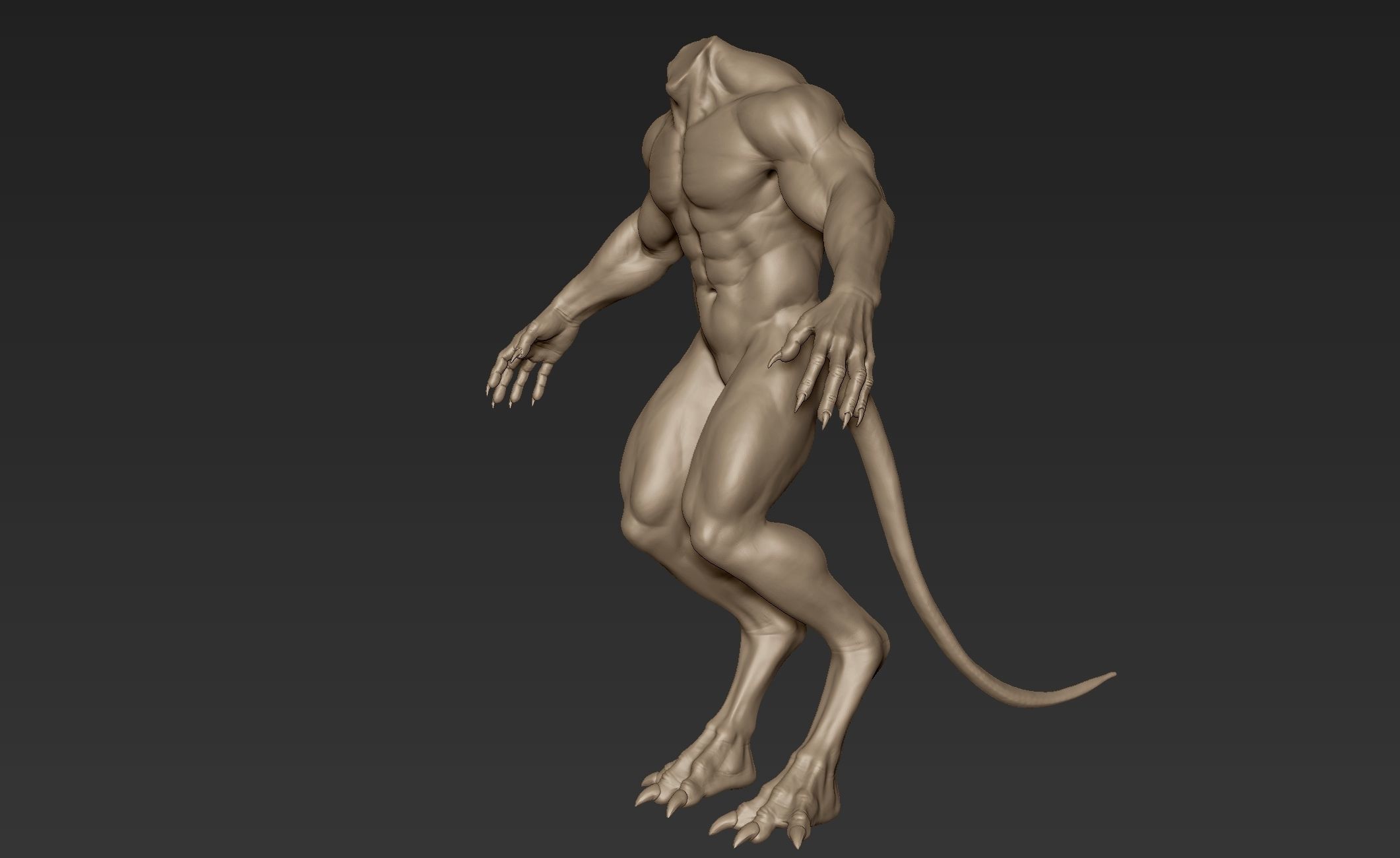 Creature Body Sculpt 7 3D model_4