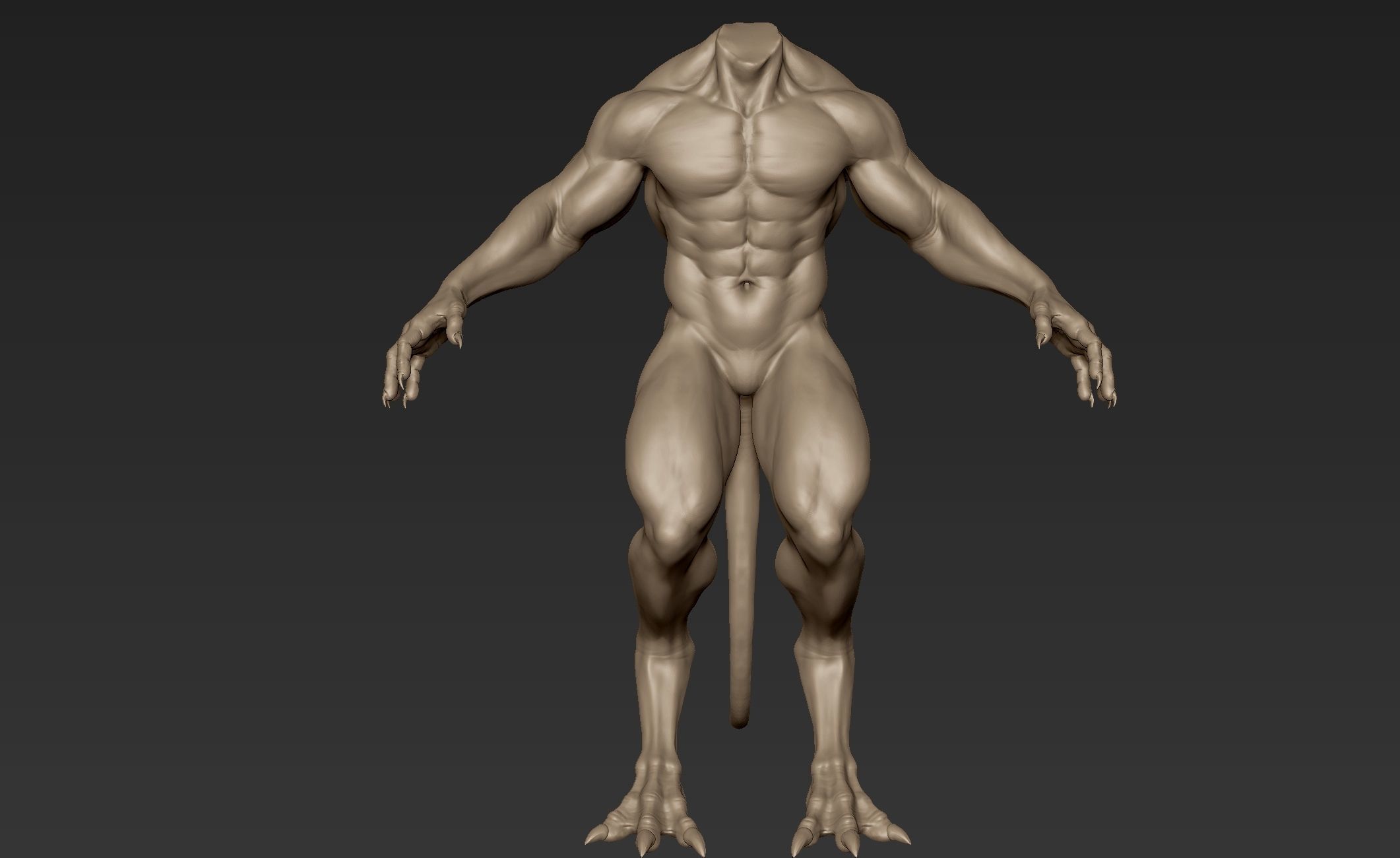 Creature Body Sculpt 7 3D model_2