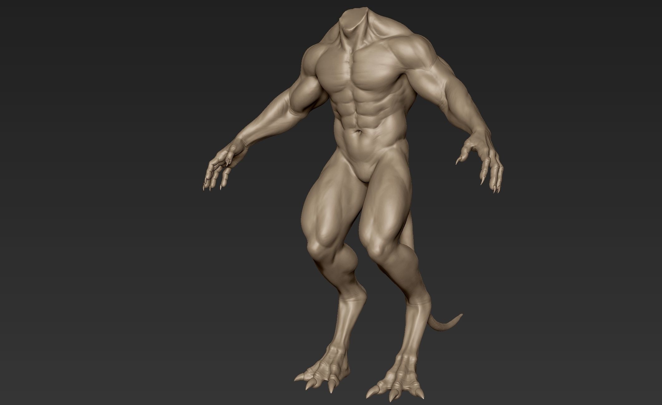 Creature Body Sculpt 7 3D model_3