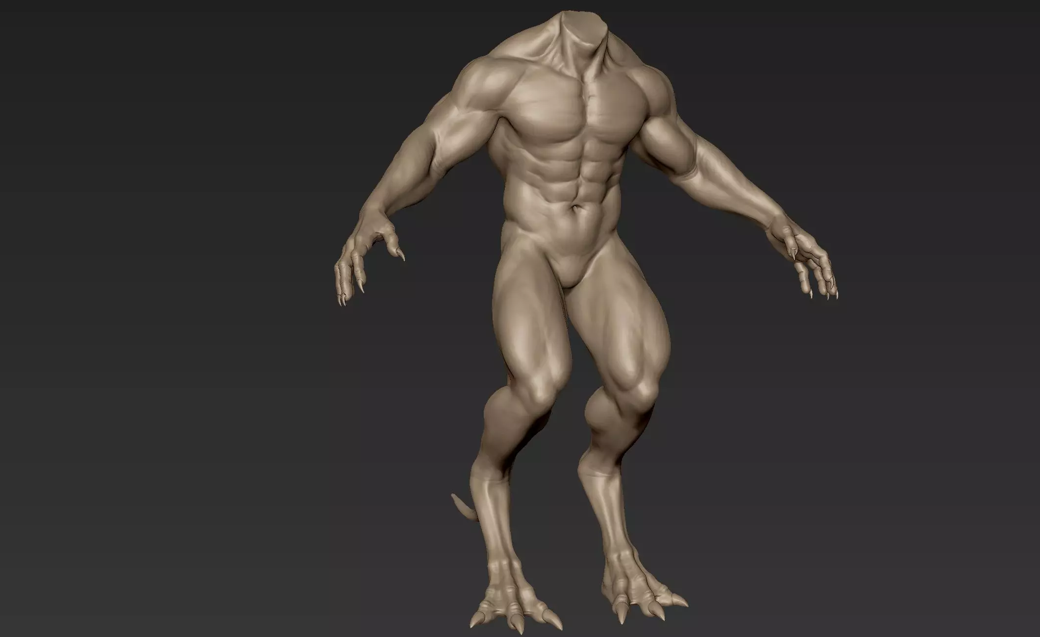 Creature Body Sculpt 7 3D model_0