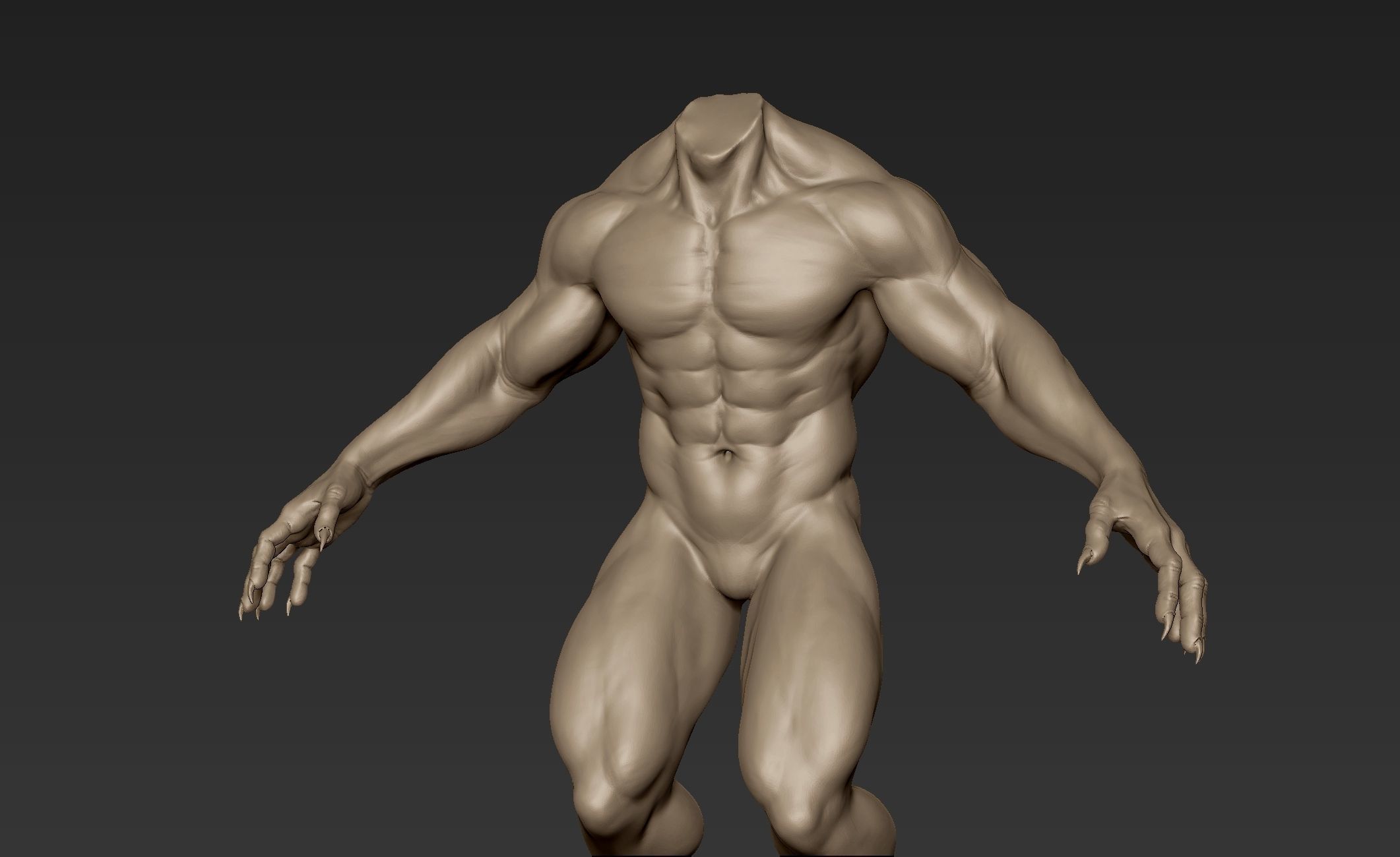 Creature Body Sculpt 7 3D model_8