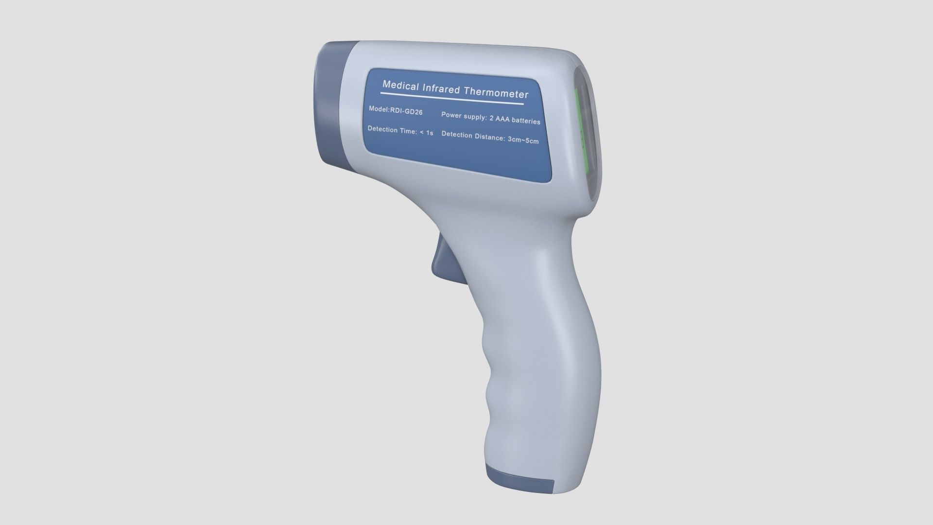 Non Contact  Medical infrared thermometer 3D model_5