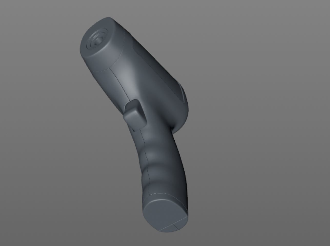 Non Contact  Medical infrared thermometer 3D model_14