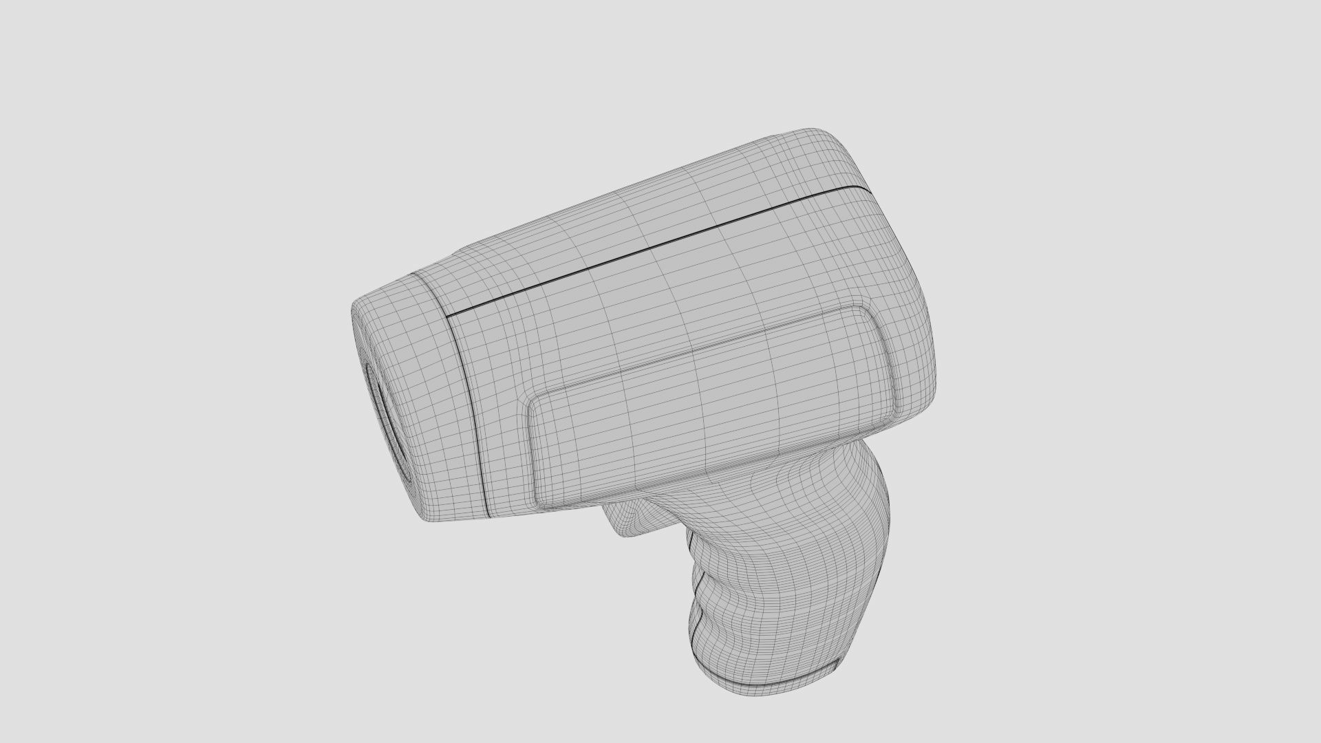 Non Contact  Medical infrared thermometer 3D model_20